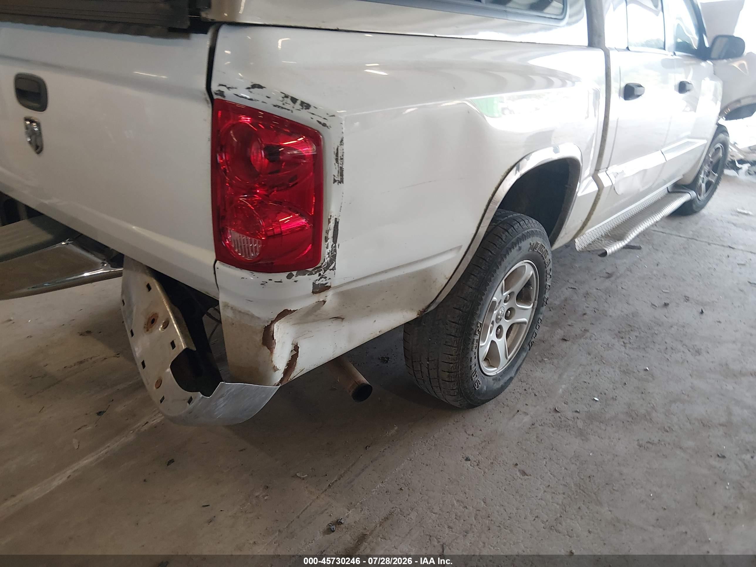 2006 Dodge Dakota Slt White vin: 1D7HE48K46S566280
