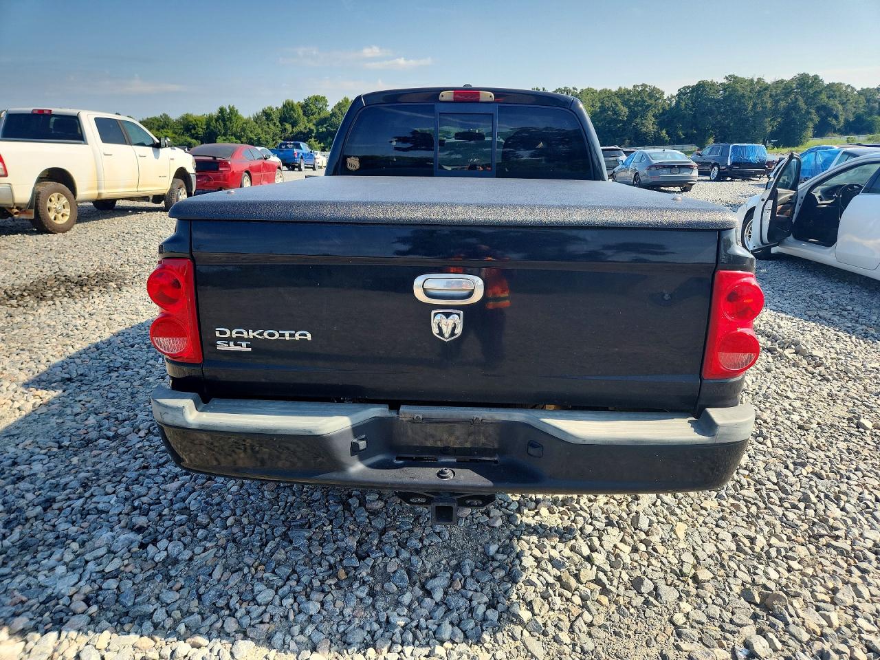 2007 Dodge Dakota Quad Slt Black vin: 1D7HE48K47S107896
