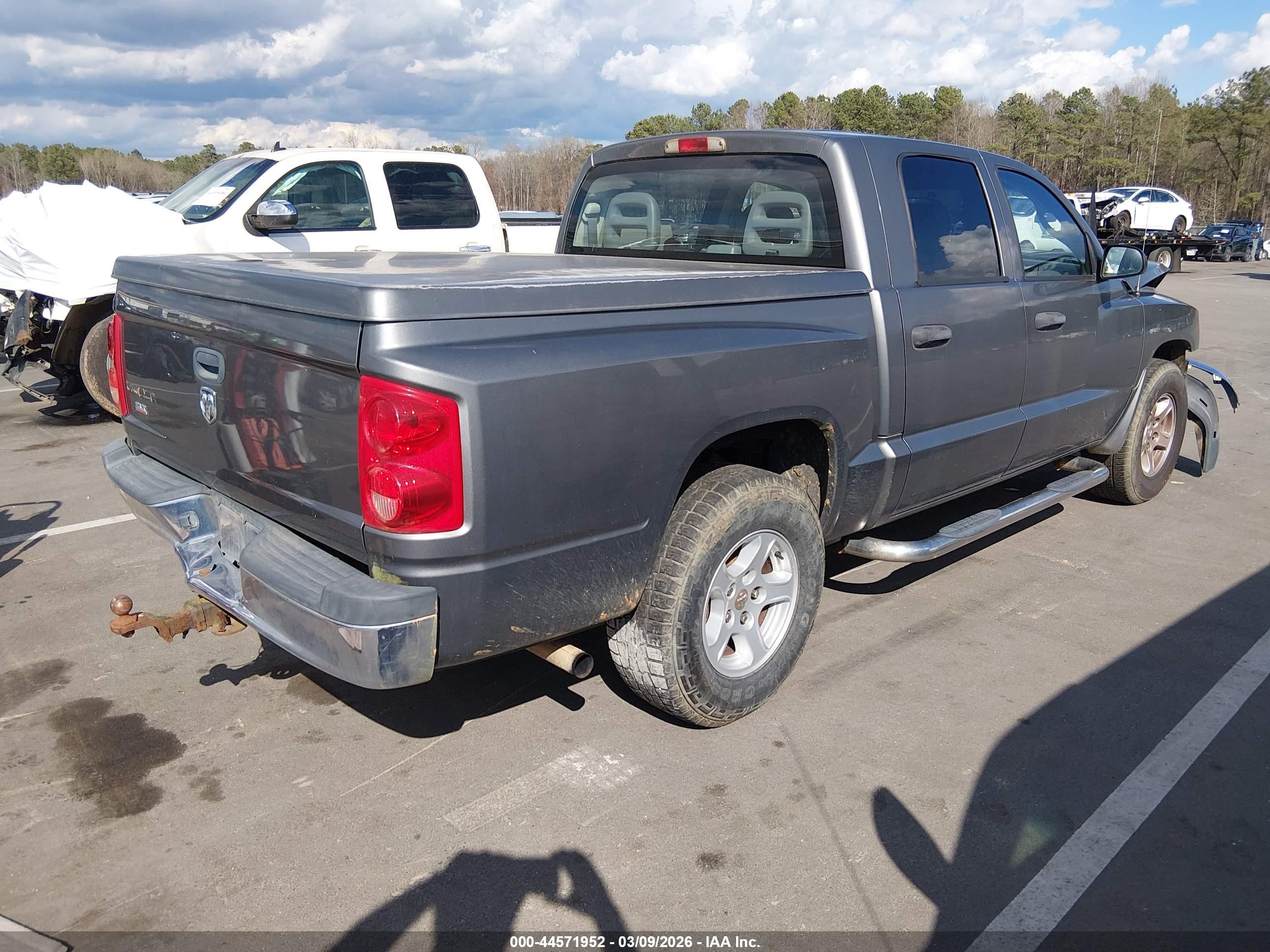 2005 Dodge Dakota Slt Gray vin: 1D7HE48K65S224134