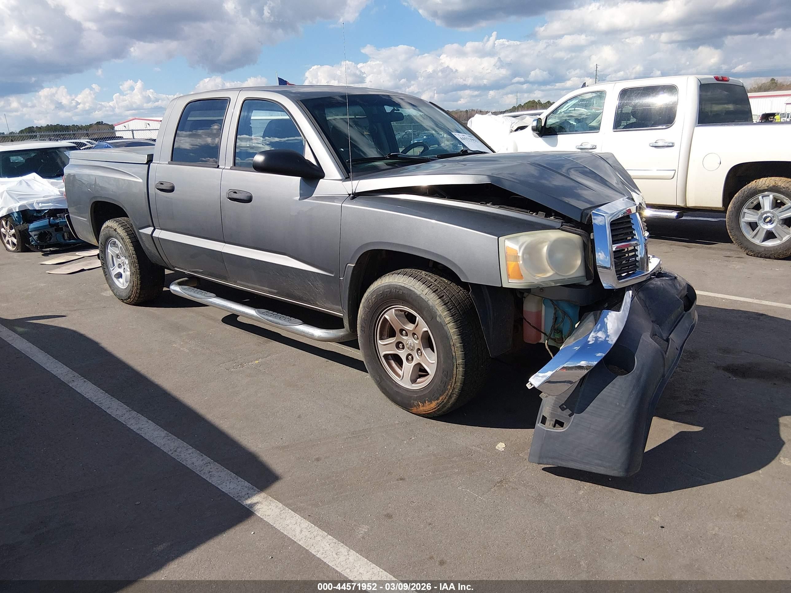2005 Dodge Dakota Slt Gray vin: 1D7HE48K65S224134