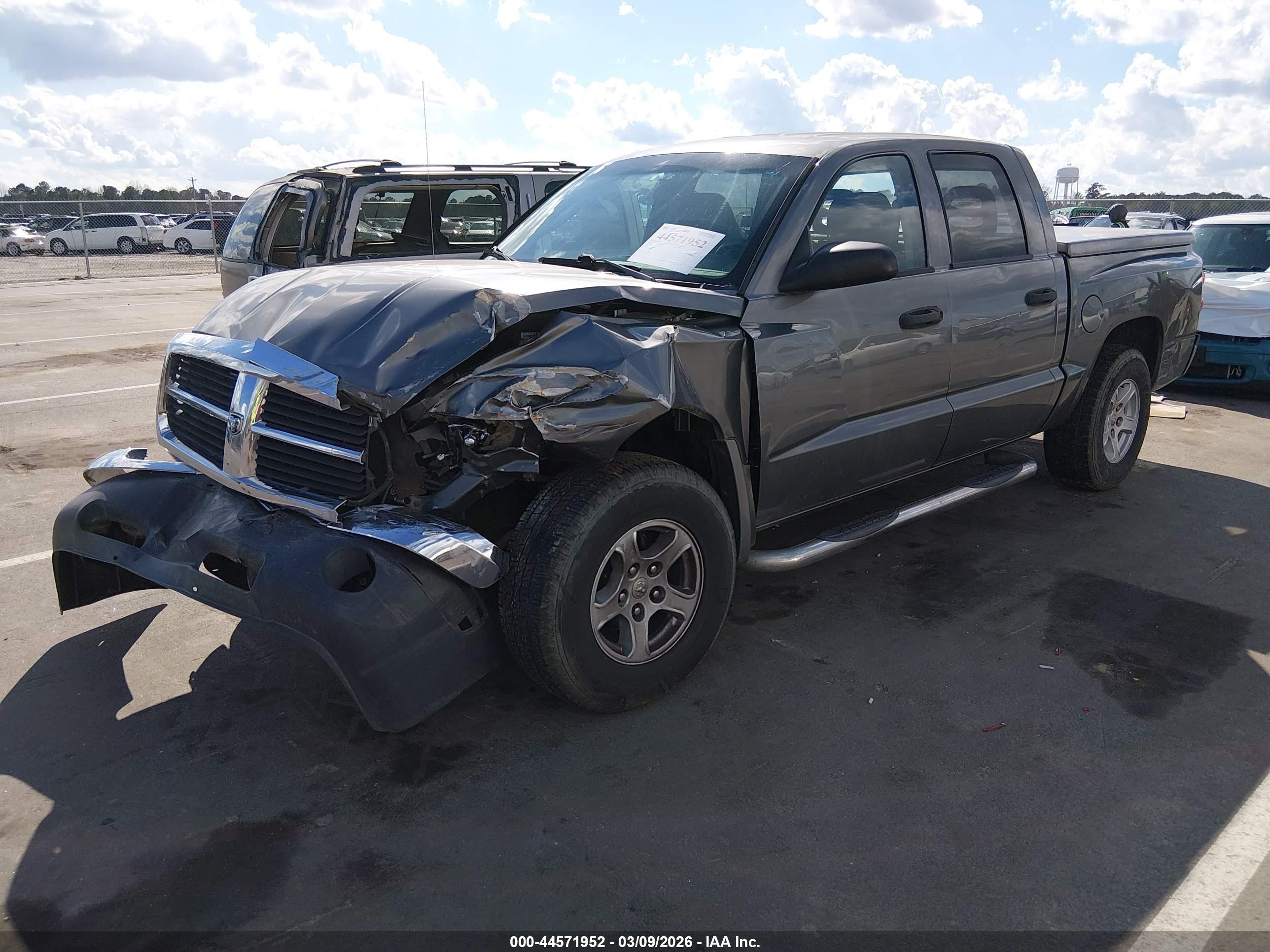 2005 Dodge Dakota Slt Gray vin: 1D7HE48K65S224134