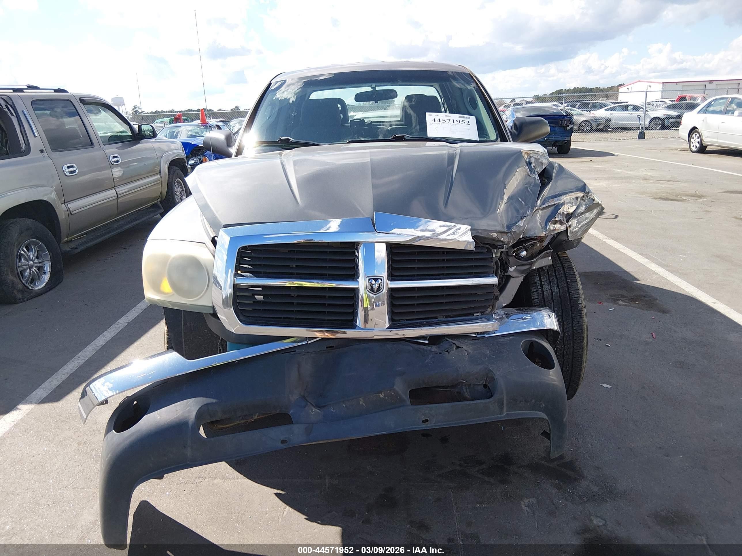 2005 Dodge Dakota Slt Gray vin: 1D7HE48K65S224134