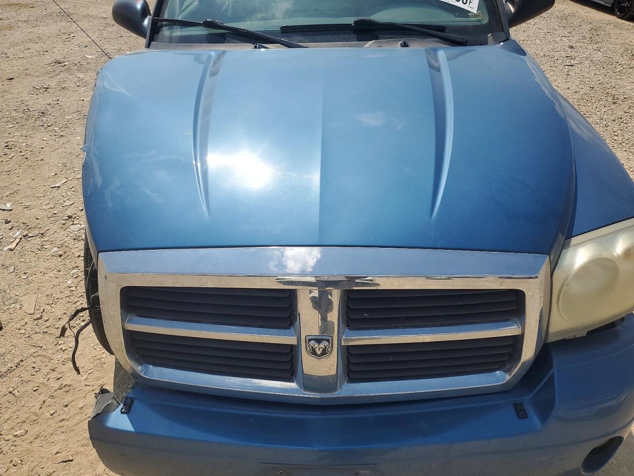 2006 Dodge Dakota Quad Slt Blue vin: 1D7HE48K76S527358