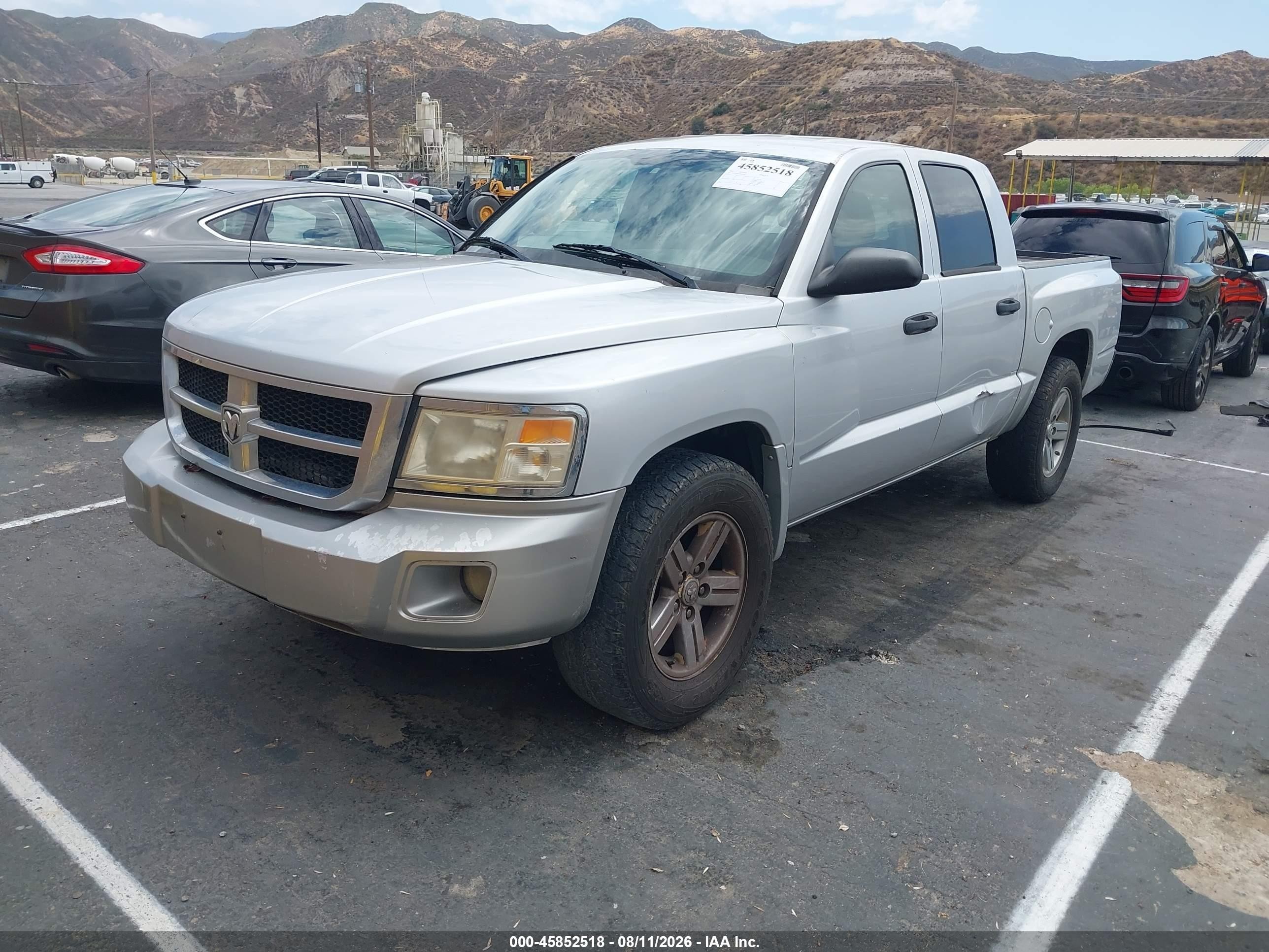 2008 Dodge Dakota Slt Серебряный vin: 1D7HE48K78S504682
