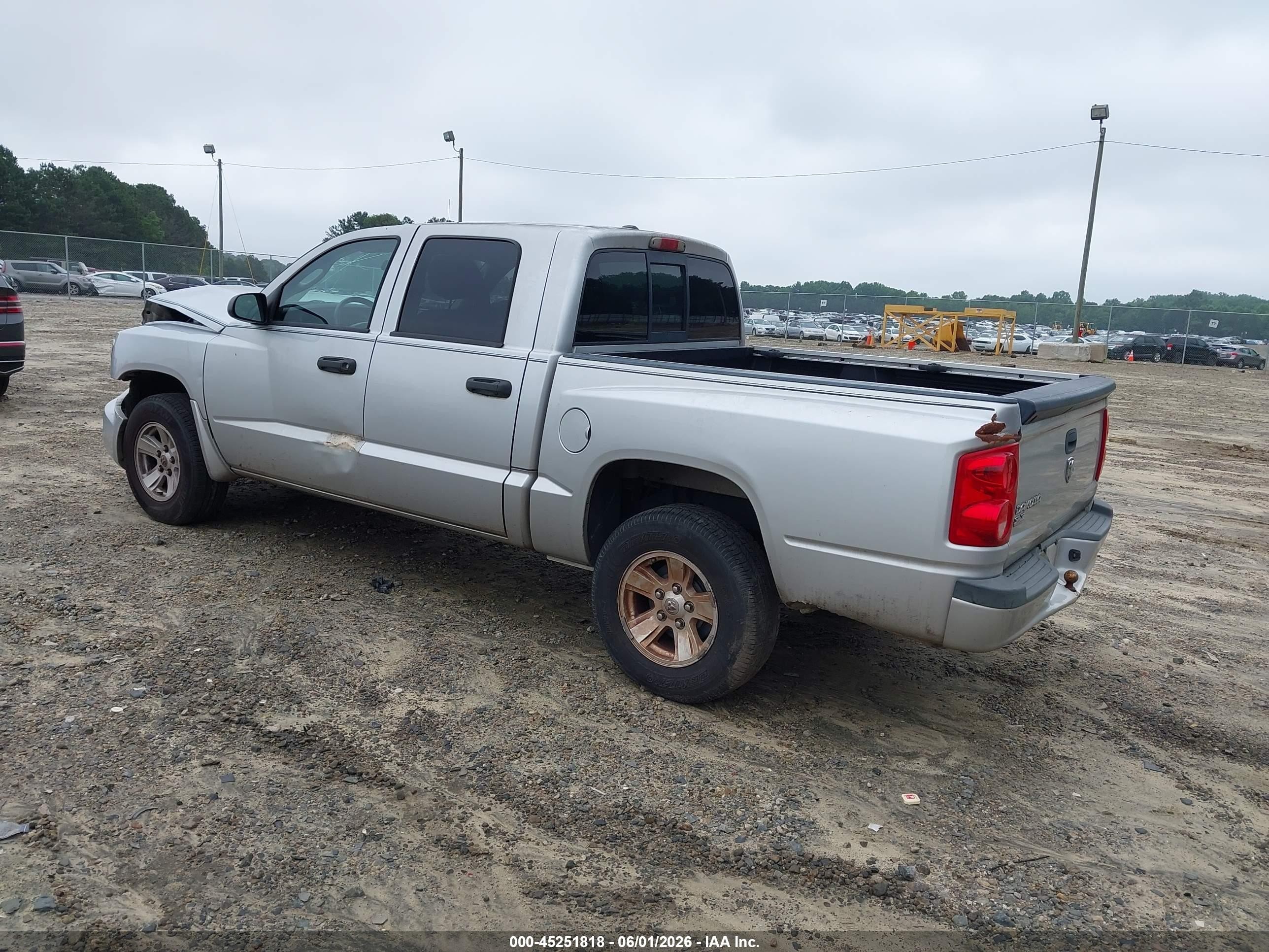 2008 Dodge Dakota Slt Silver vin: 1D7HE48K78S563974