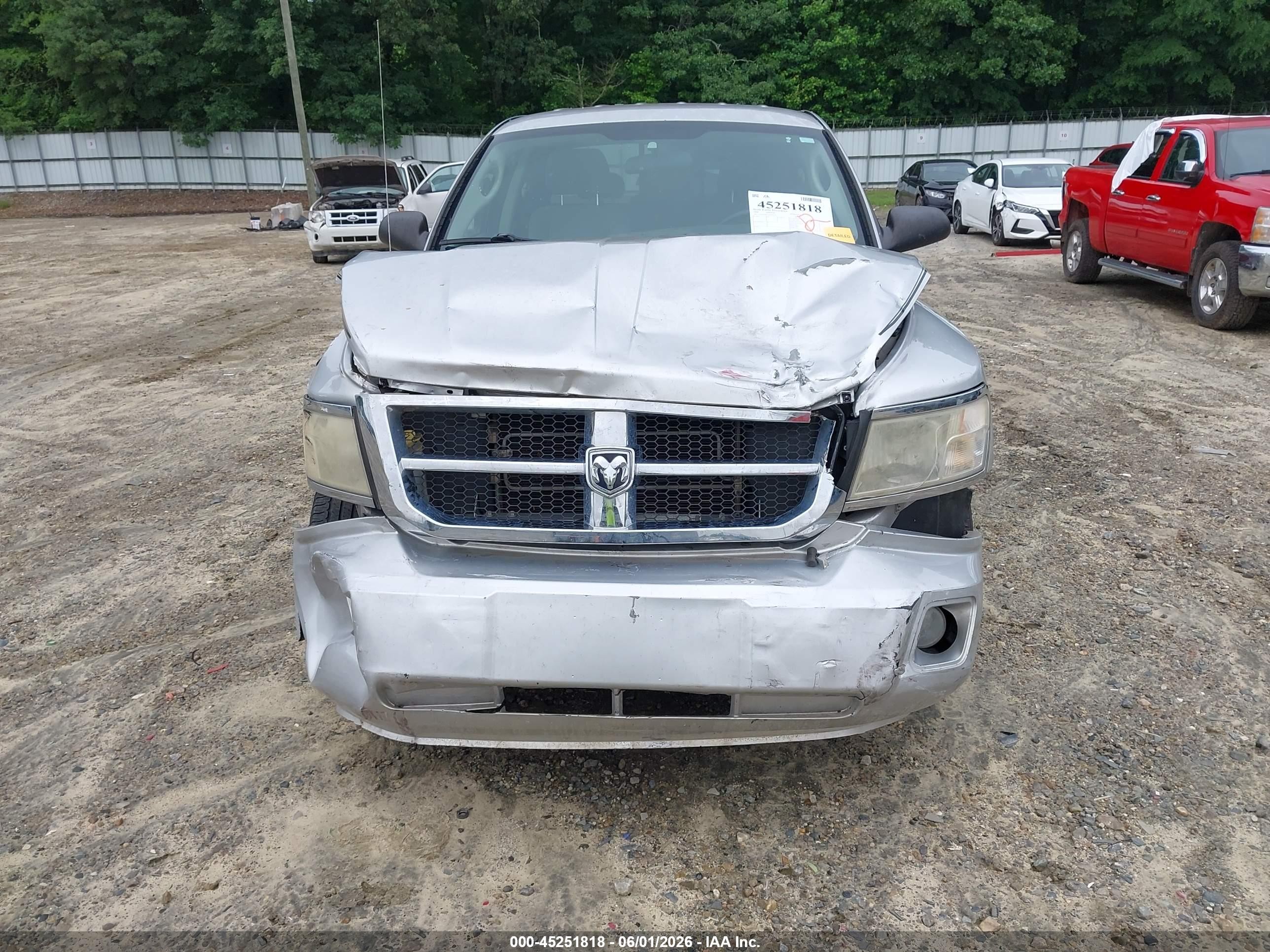 2008 Dodge Dakota Slt Silver vin: 1D7HE48K78S563974