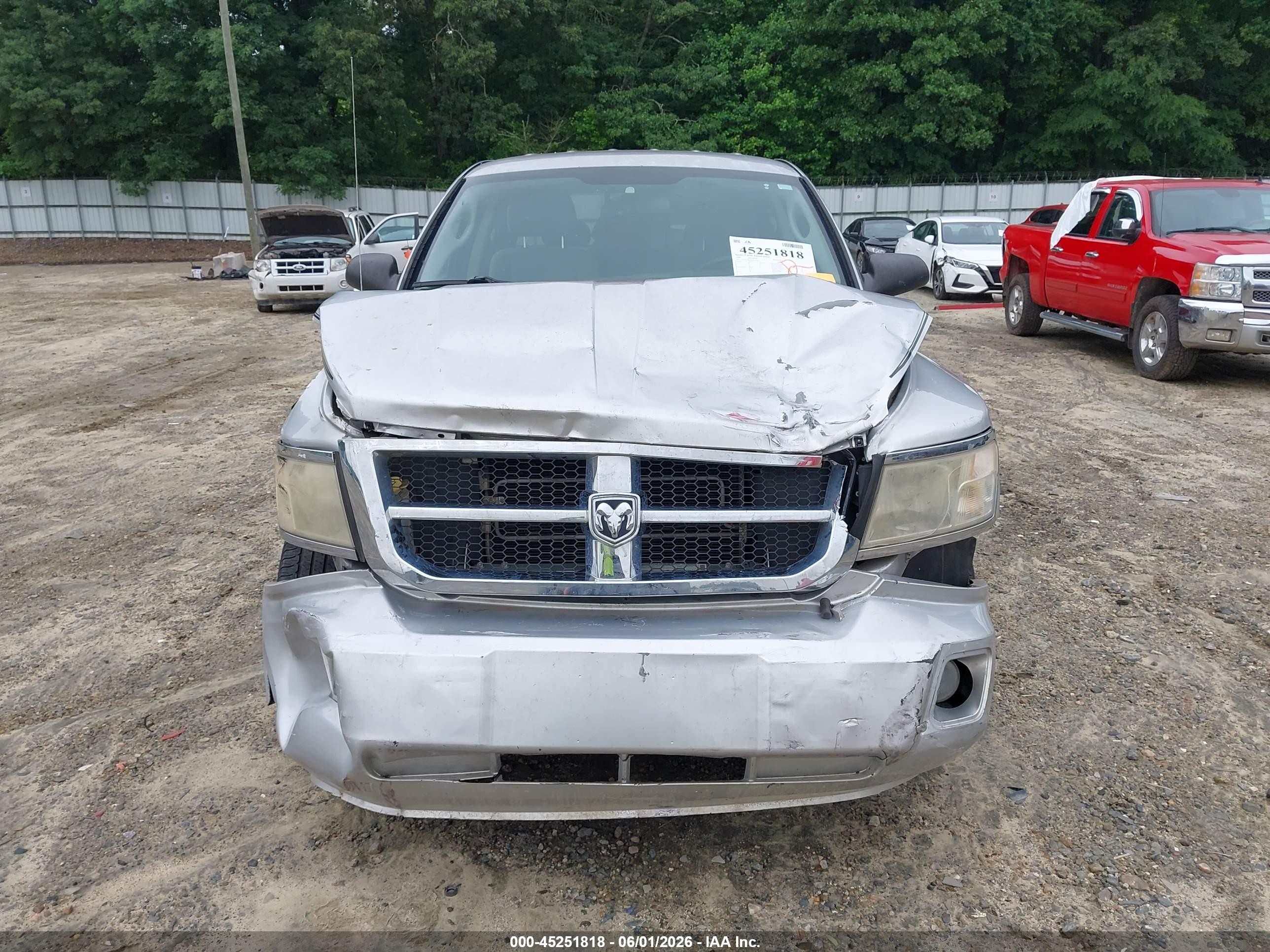2008 Dodge Dakota Slt Silver vin: 1D7HE48K78S563974