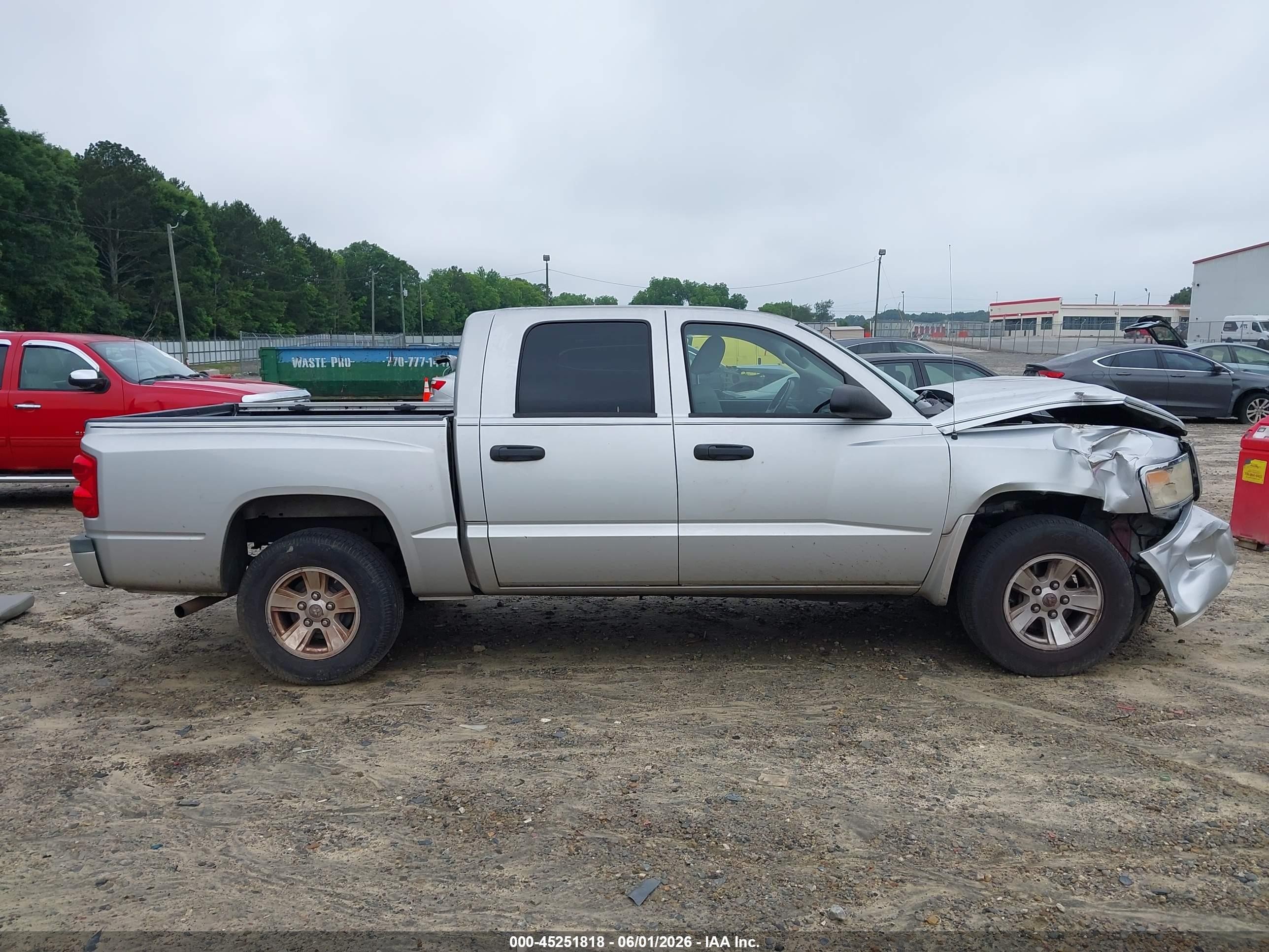 2008 Dodge Dakota Slt Silver vin: 1D7HE48K78S563974