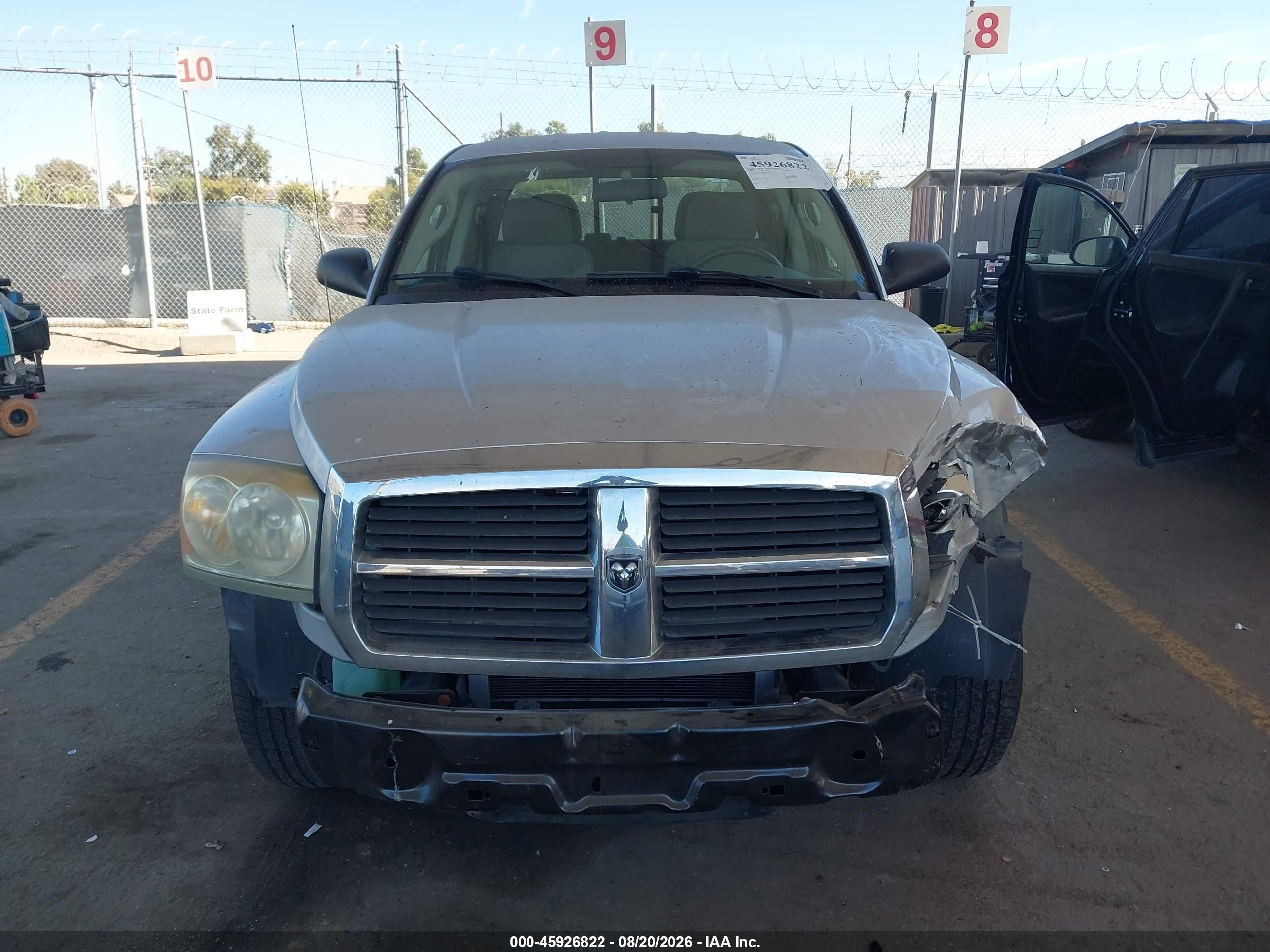 2006 Dodge Dakota Slt Silver vin: 1D7HE48K86S504381