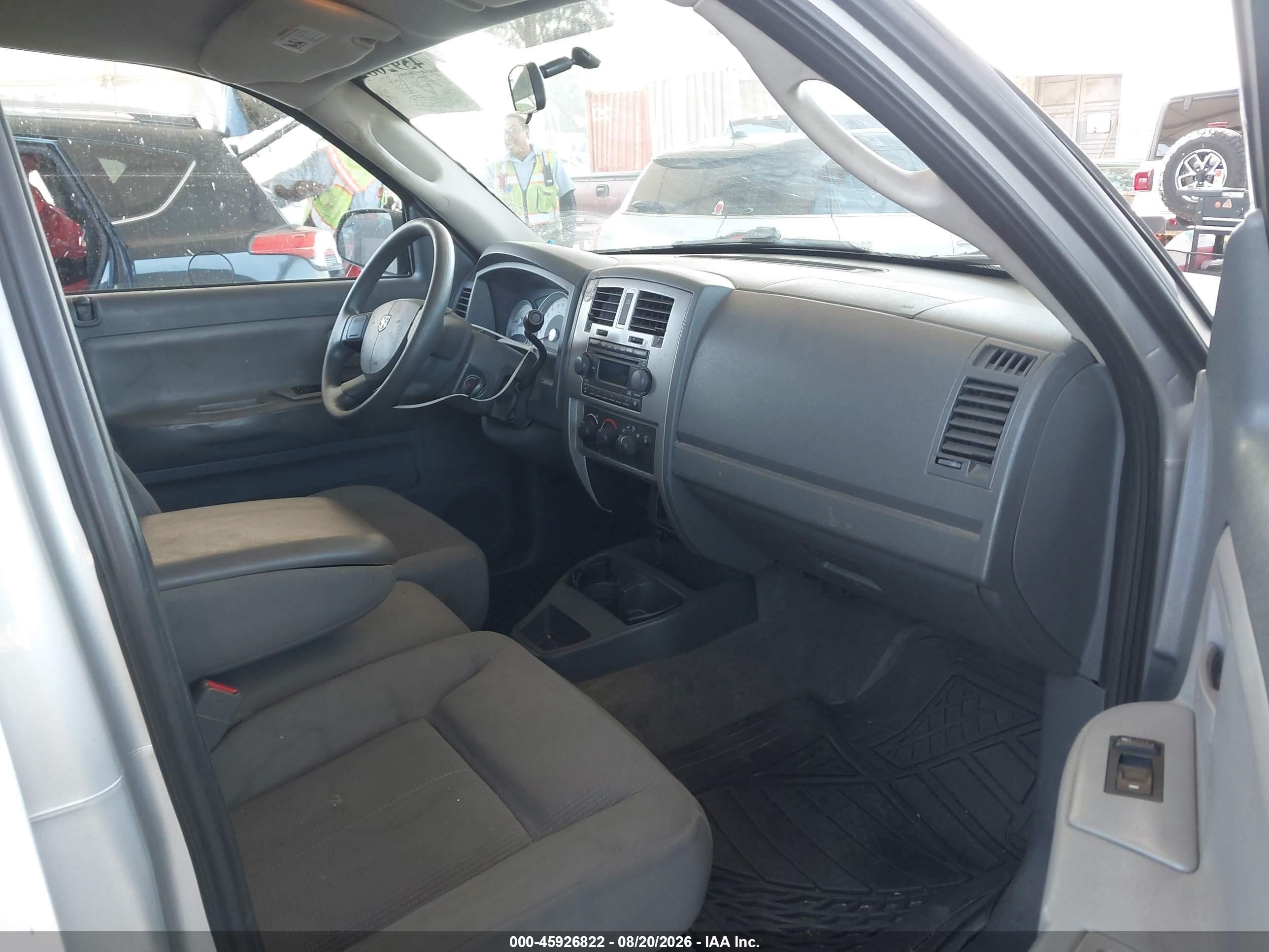 2006 Dodge Dakota Slt Silver vin: 1D7HE48K86S504381