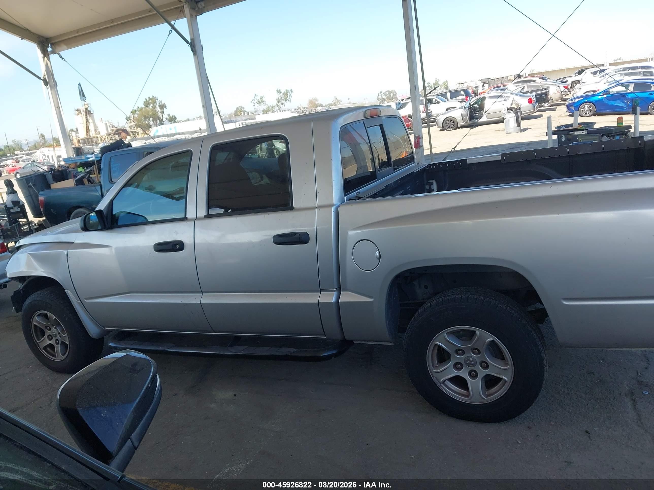 2006 Dodge Dakota Slt Silver vin: 1D7HE48K86S504381