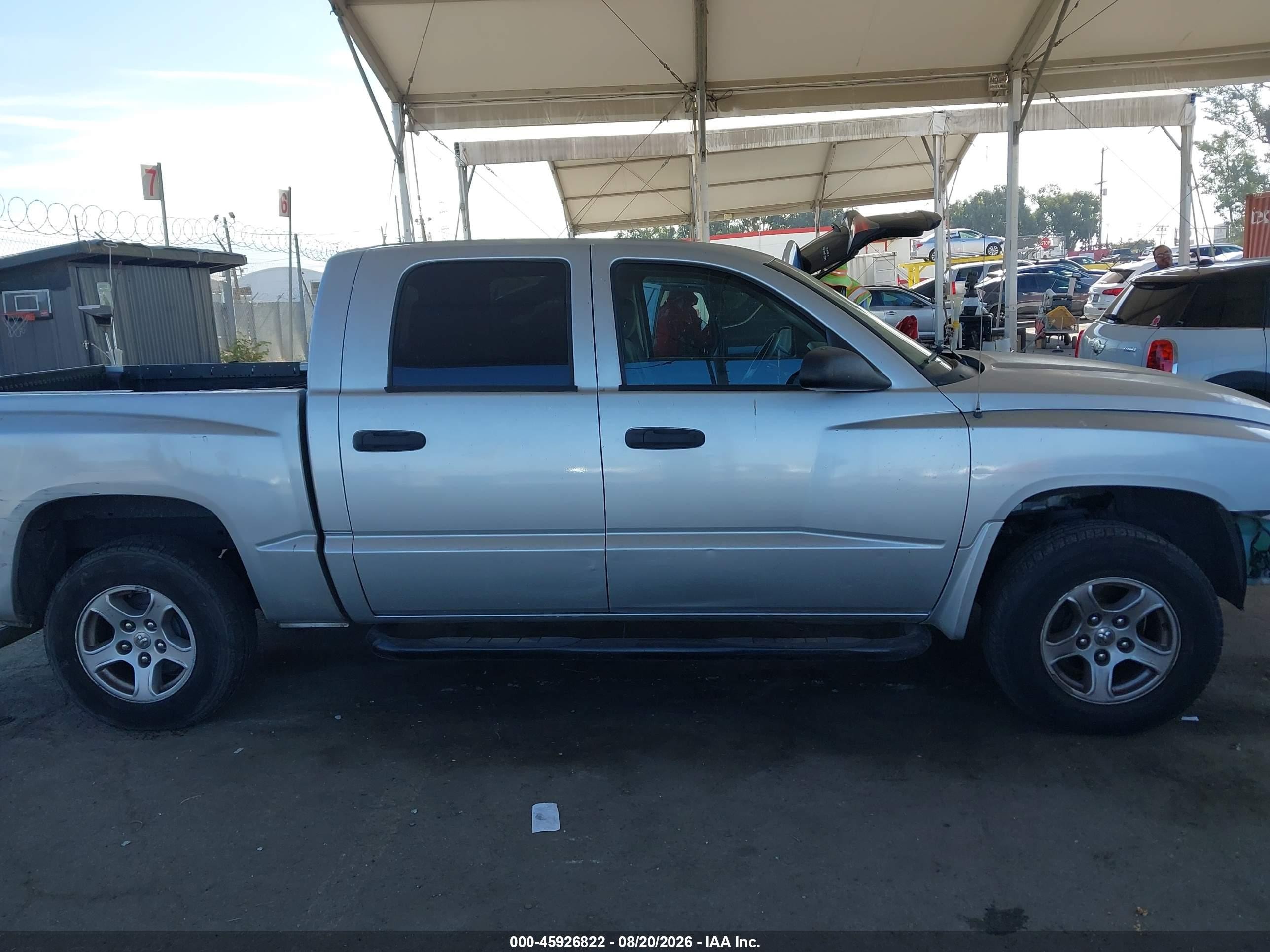 2006 Dodge Dakota Slt Silver vin: 1D7HE48K86S504381