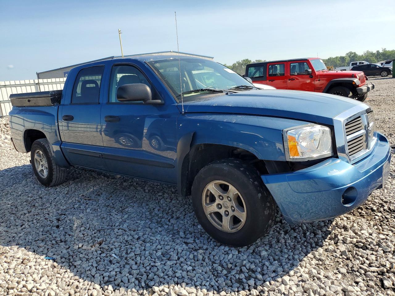 2006 Dodge Dakota Quad Slt Blue vin: 1D7HE48K86S510875