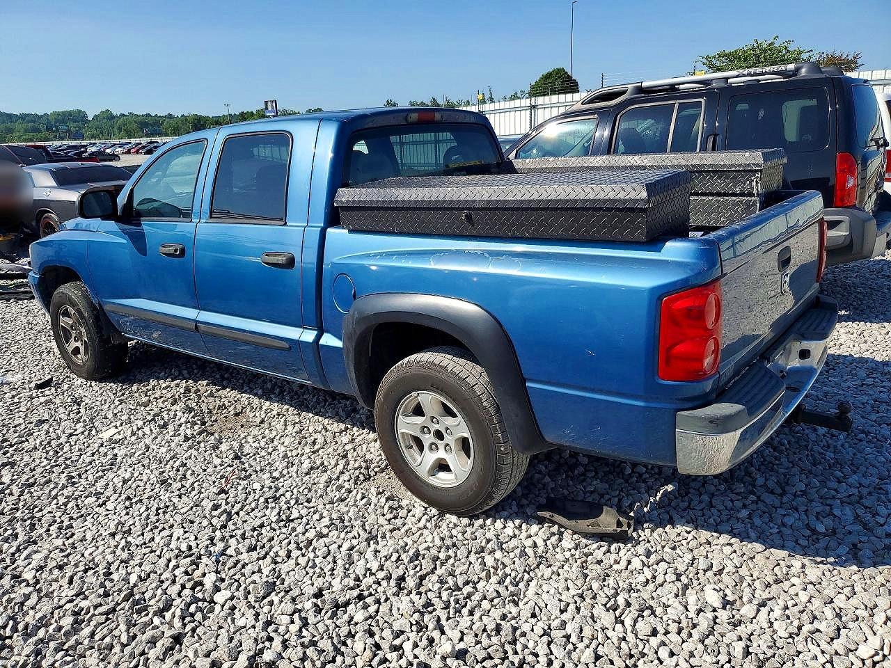 2006 Dodge Dakota Quad Slt Blue vin: 1D7HE48K86S510875