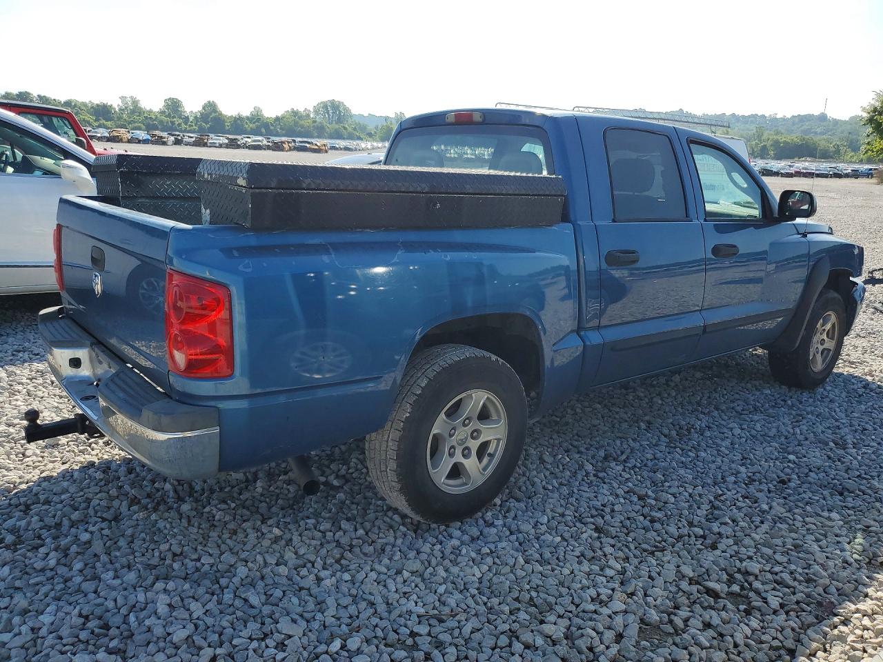 2006 Dodge Dakota Quad Slt Blue vin: 1D7HE48K86S510875