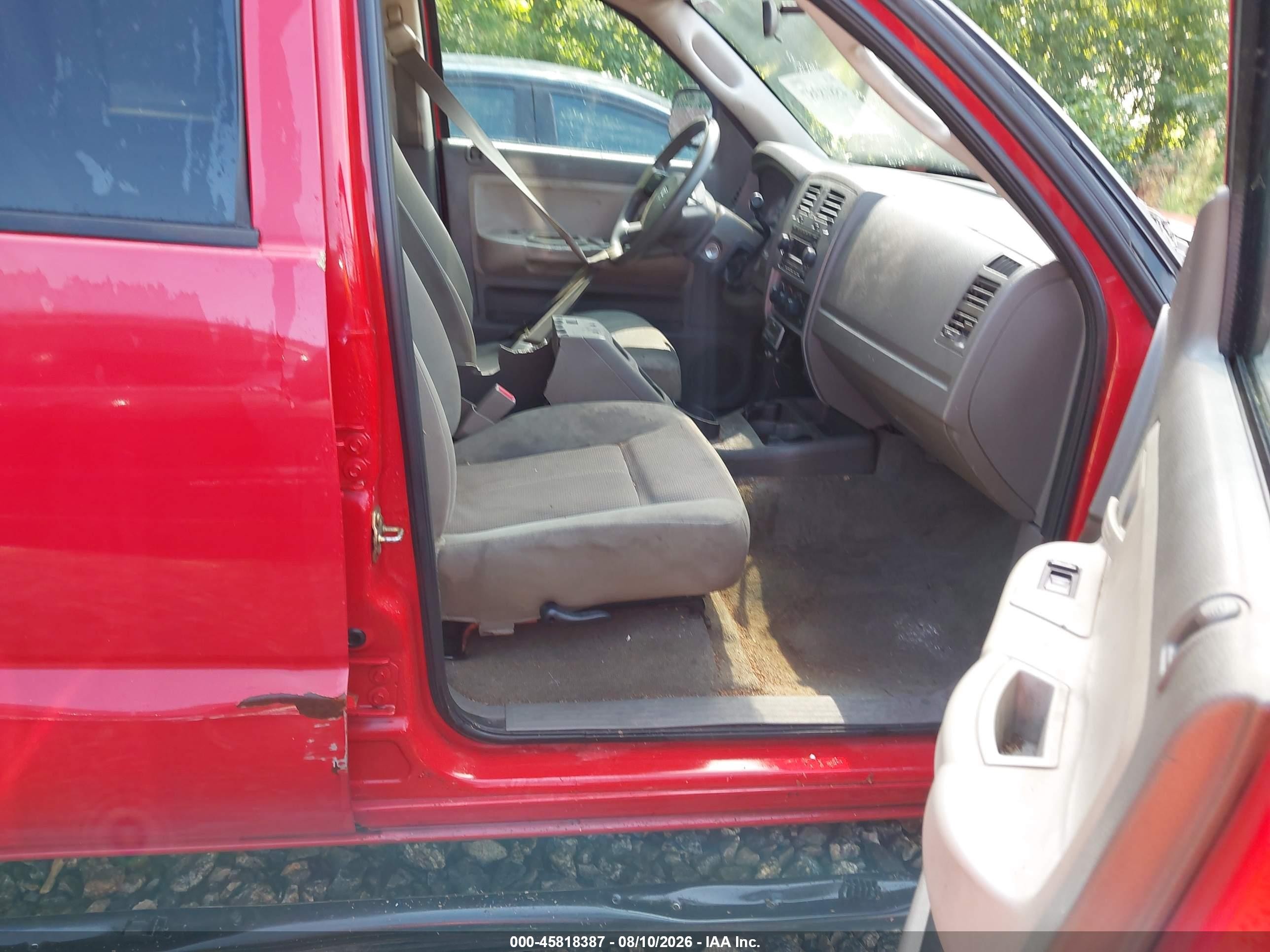 2006 Dodge Dakota Slt Red vin: 1D7HE48K86S519351