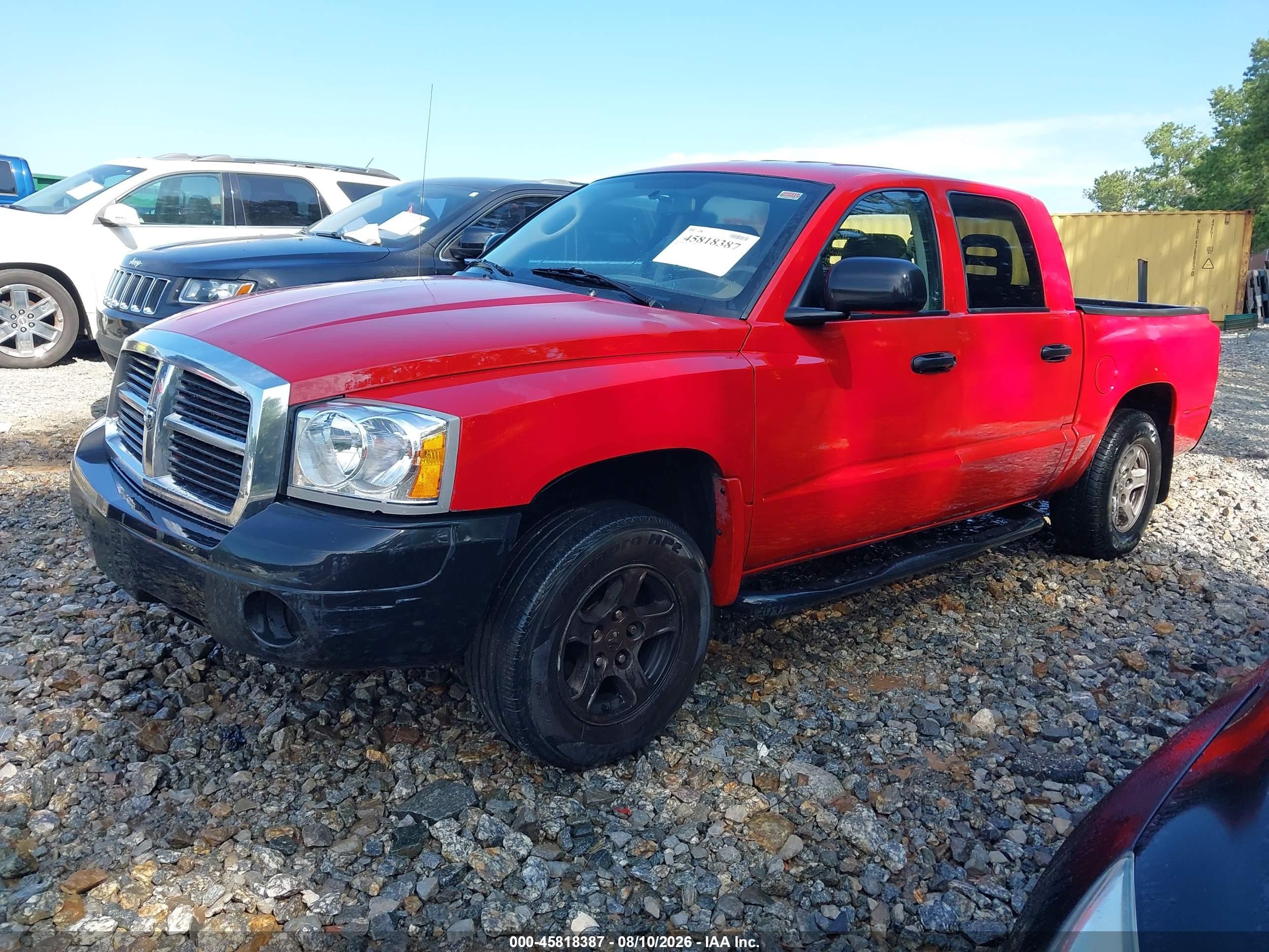 2006 Dodge Dakota Slt Red vin: 1D7HE48K86S519351