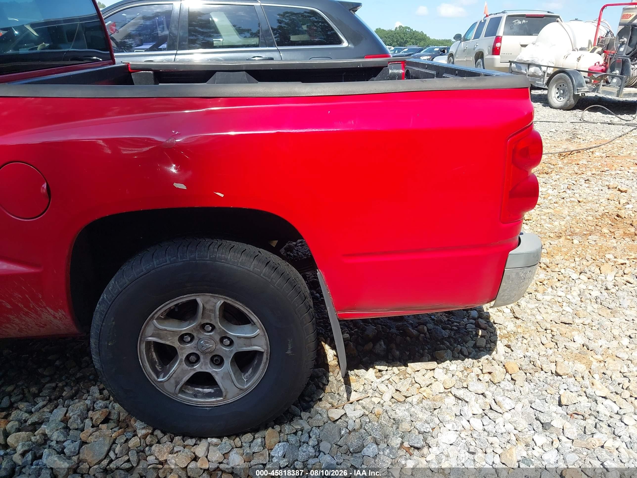 2006 Dodge Dakota Slt Red vin: 1D7HE48K86S519351