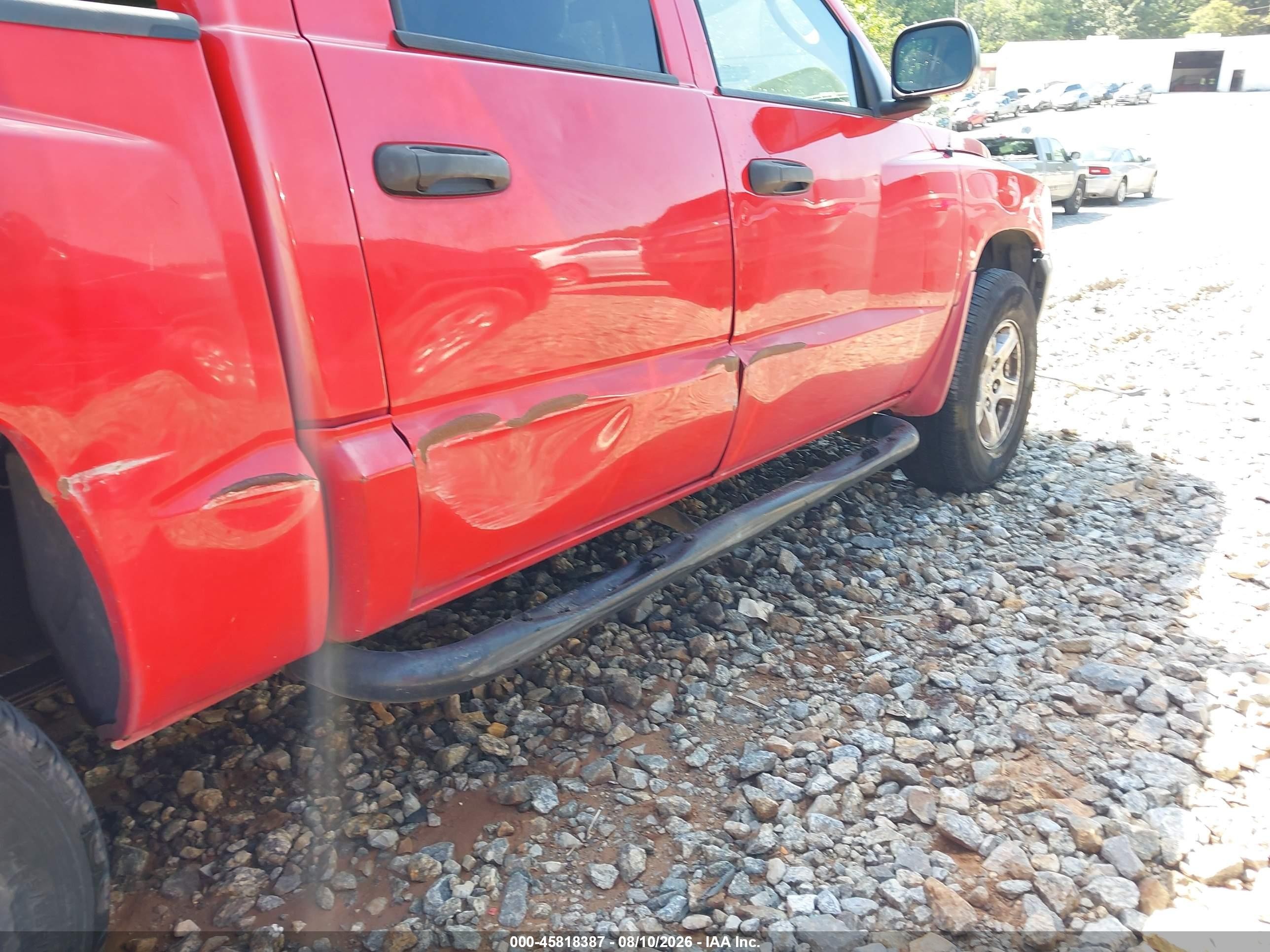 2006 Dodge Dakota Slt Red vin: 1D7HE48K86S519351