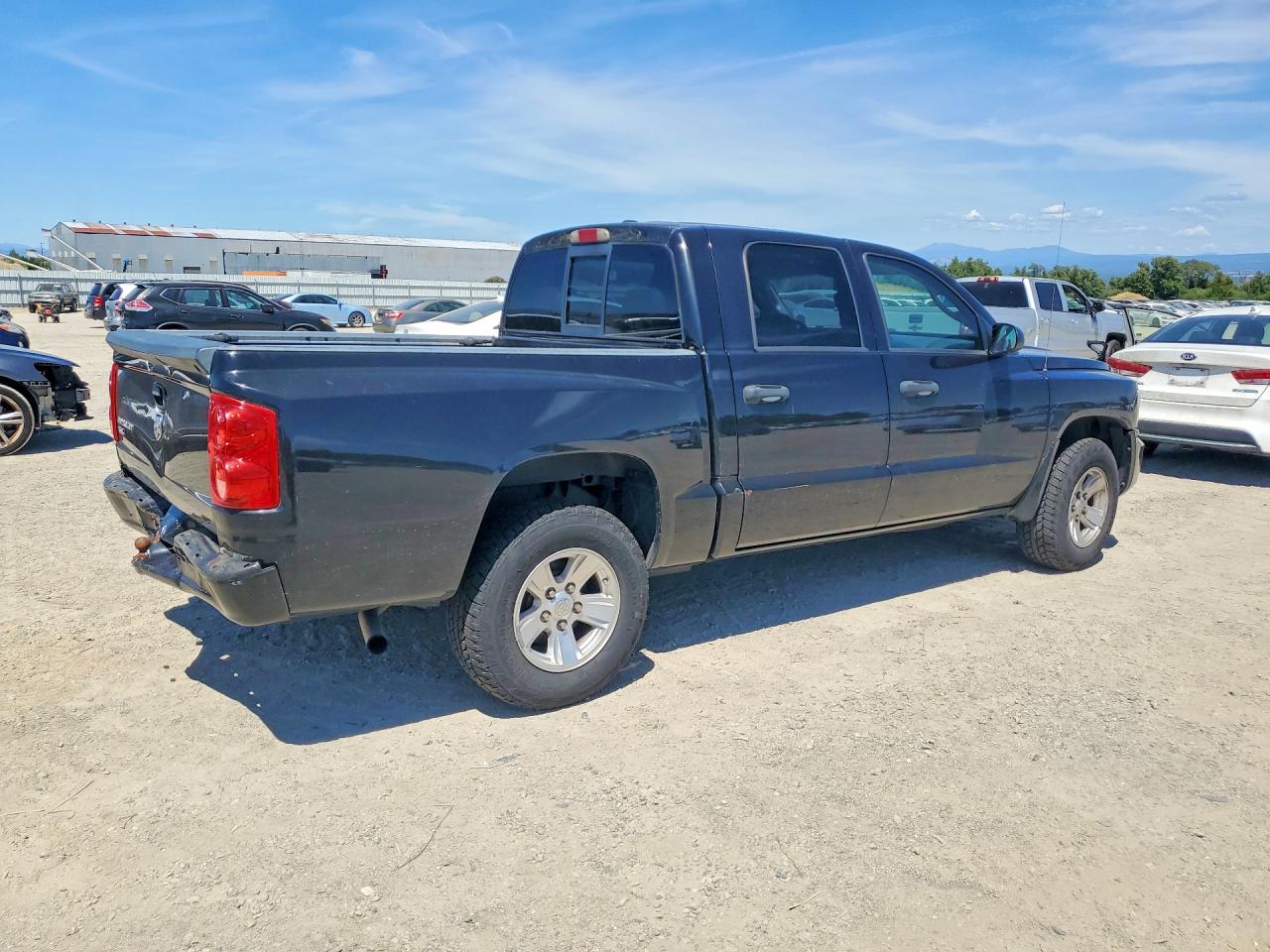 2008 Dodge Dakota Quad Slt Черный vin: 1D7HE48K98S506191
