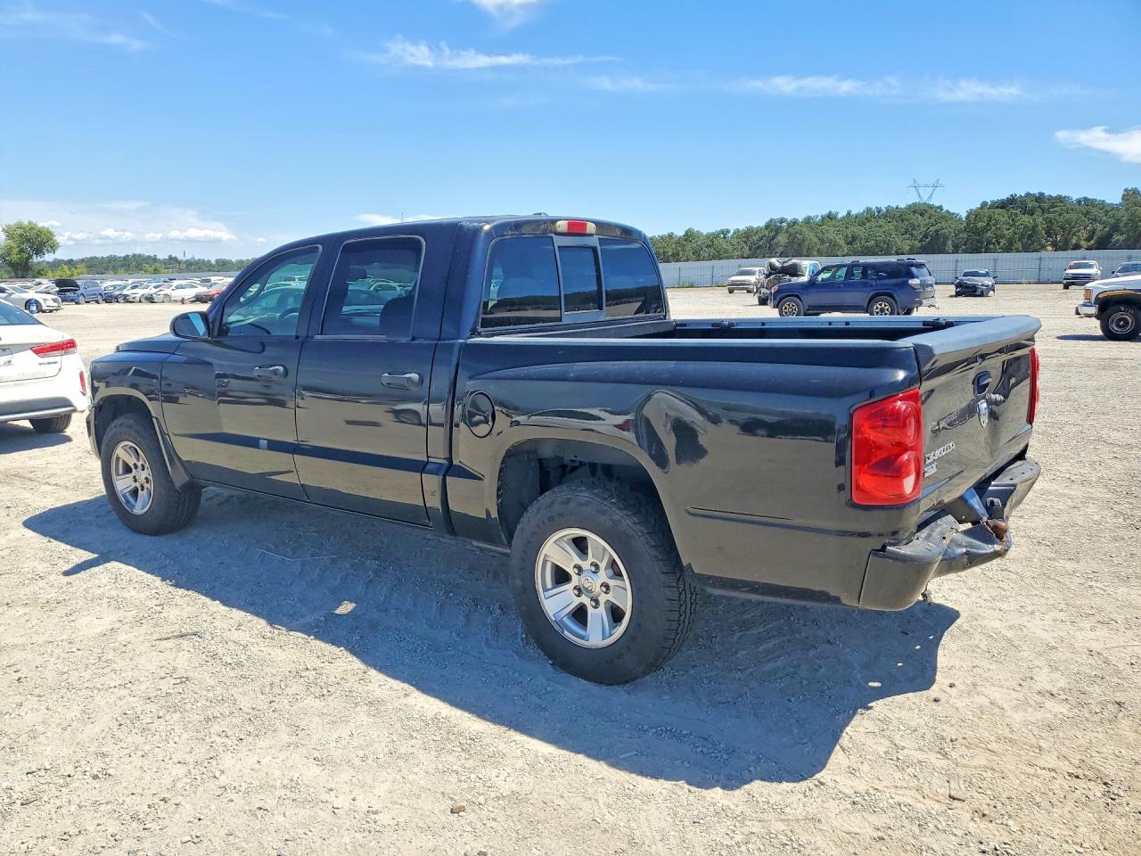 2008 Dodge Dakota Quad Slt Черный vin: 1D7HE48K98S506191