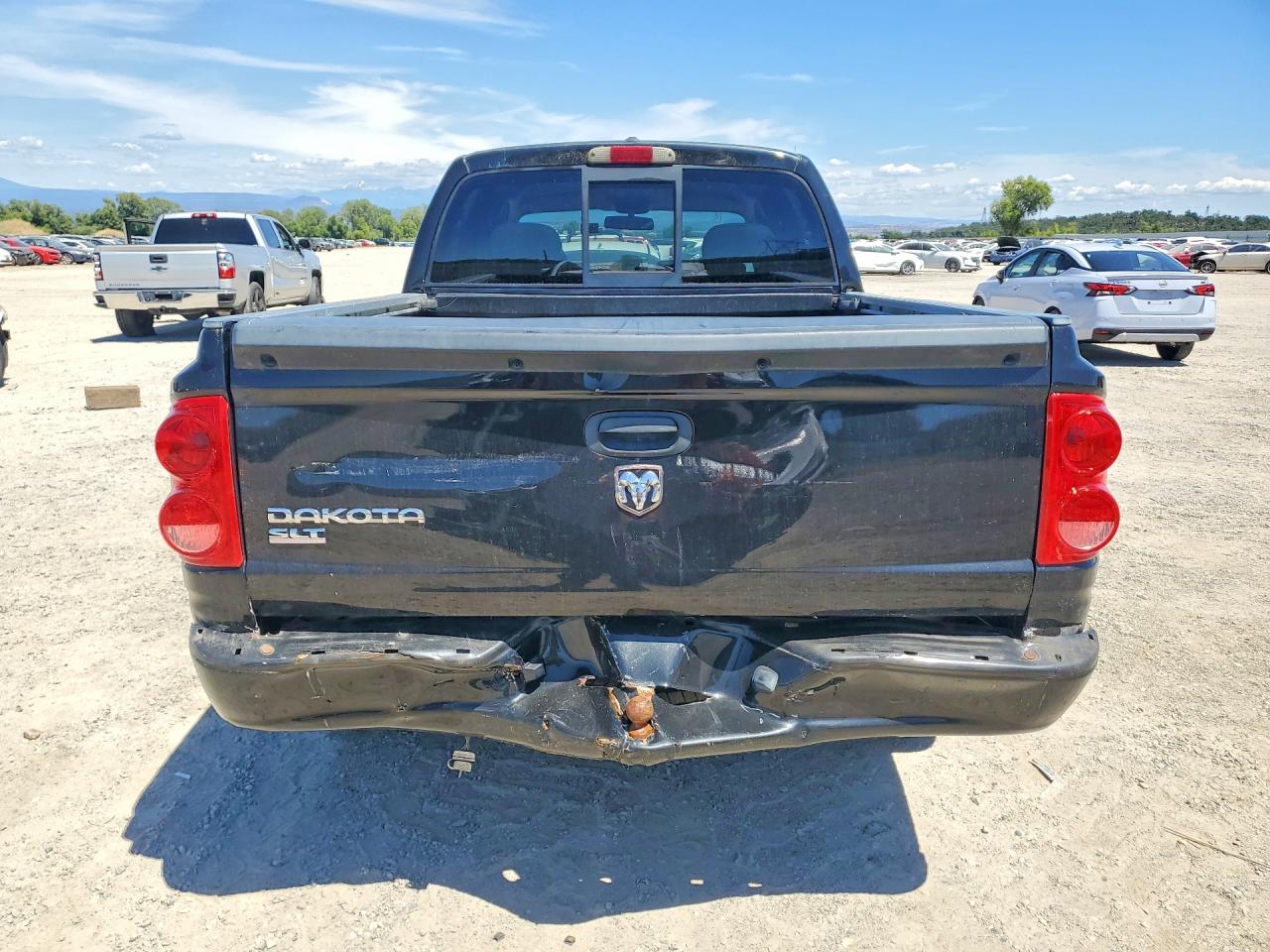 2008 Dodge Dakota Quad Slt Черный vin: 1D7HE48K98S506191