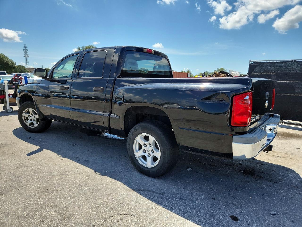 2005 Dodge Dakota Quad Slt Black vin: 1D7HE48KX5S186696