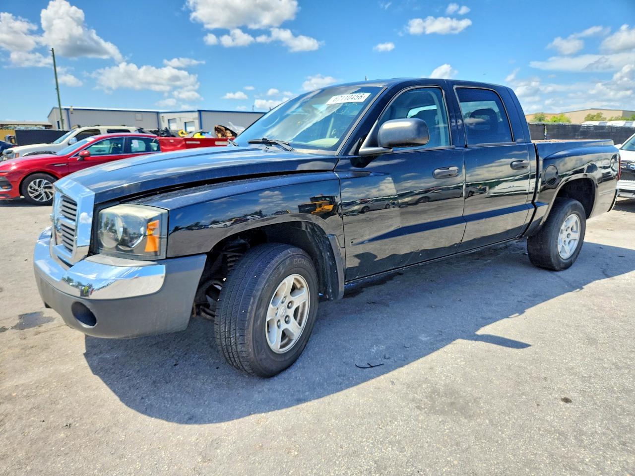 2005 Dodge Dakota Quad Slt Black vin: 1D7HE48KX5S186696