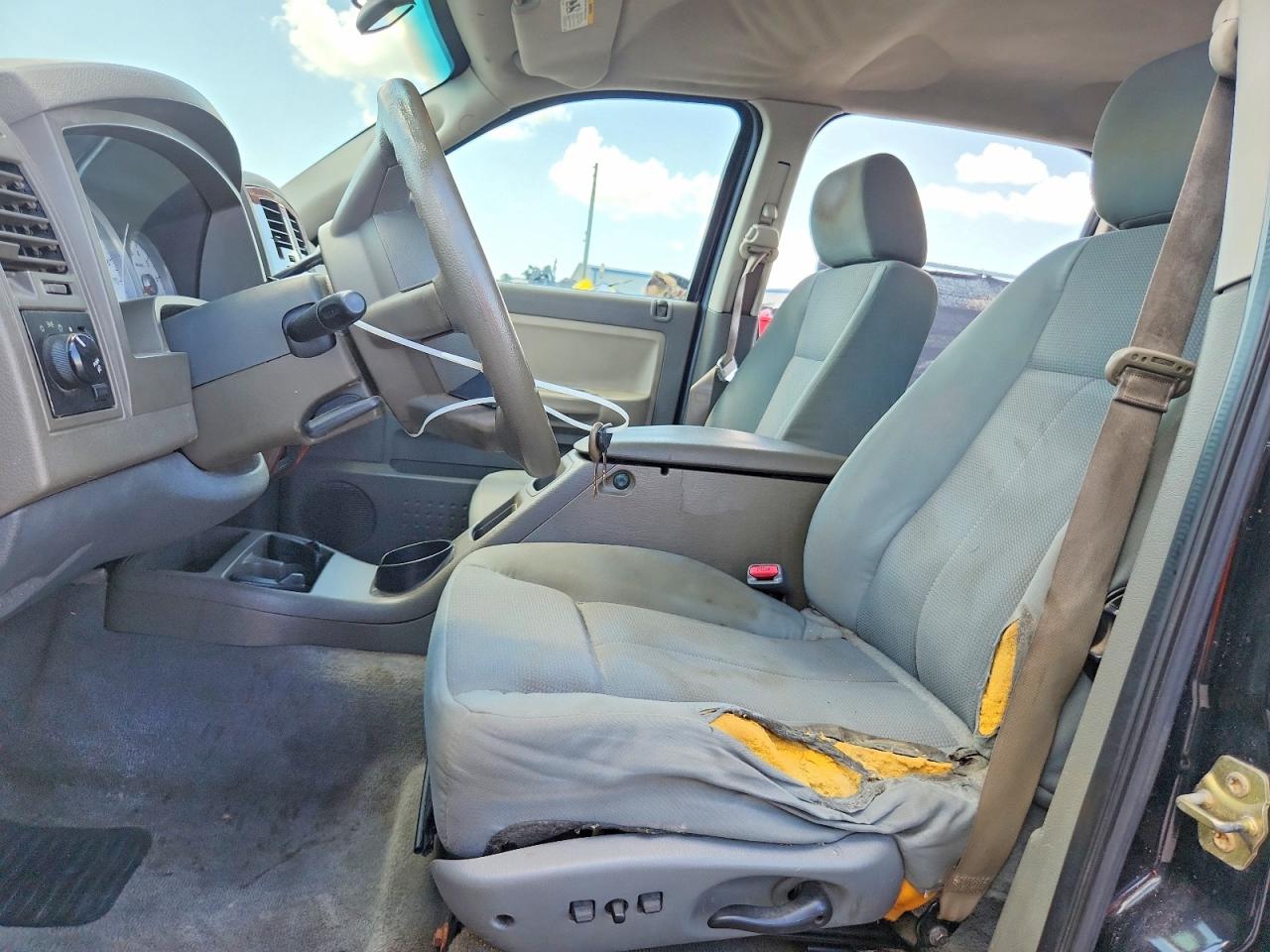 2005 Dodge Dakota Quad Slt Black vin: 1D7HE48KX5S186696