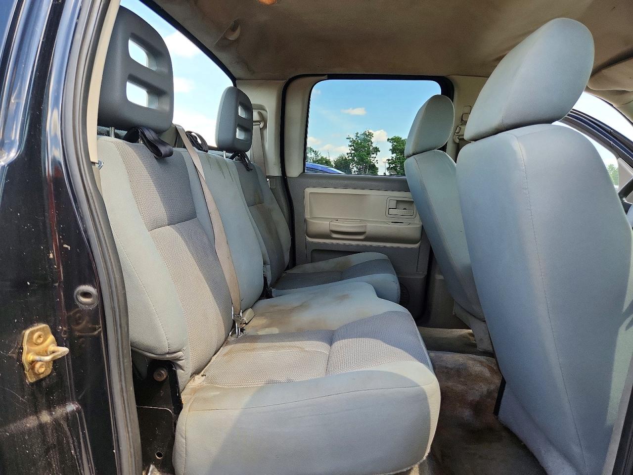 2005 Dodge Dakota Quad Slt Black vin: 1D7HE48KX5S186696
