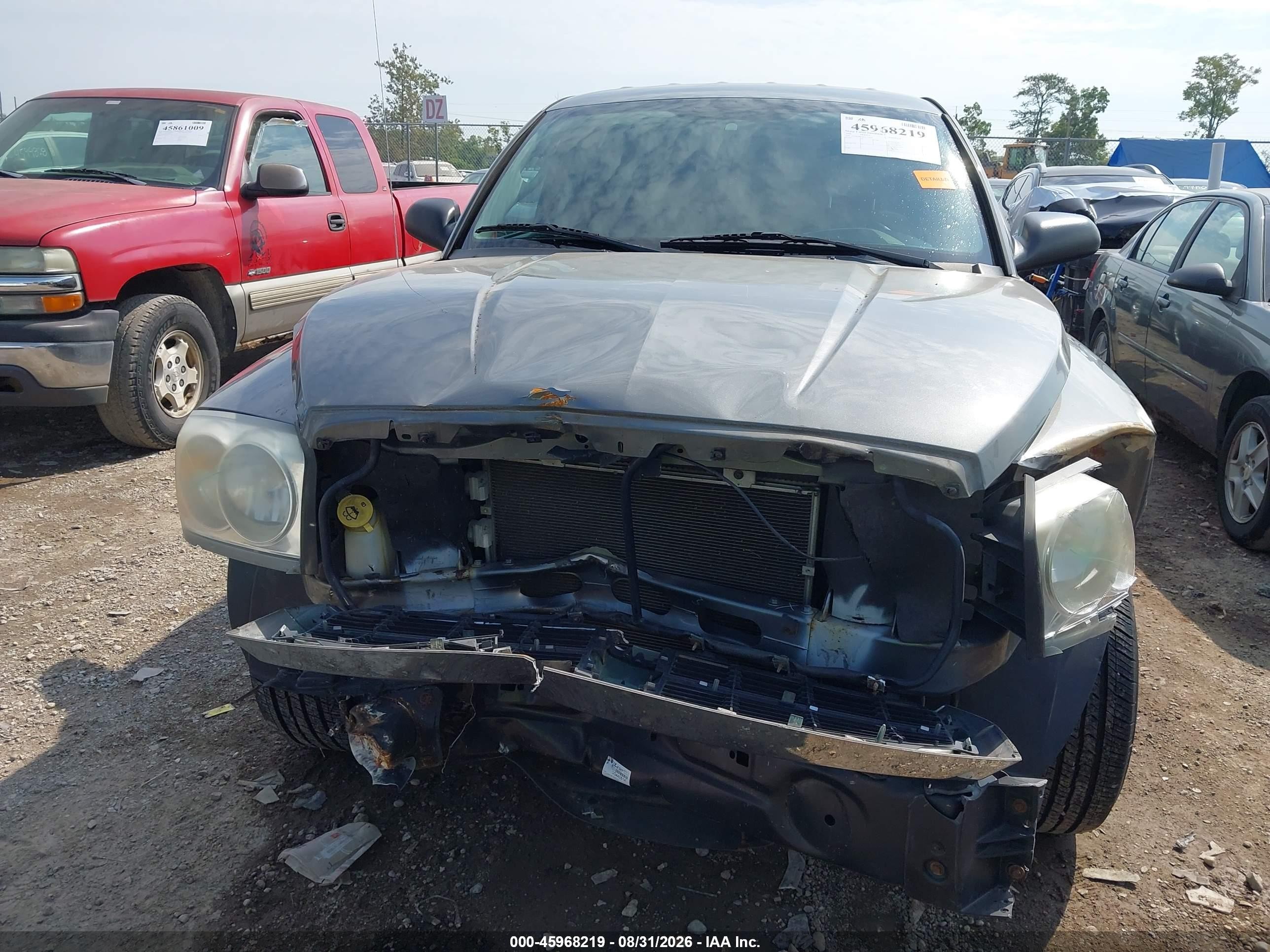 2006 Dodge Dakota Slt Gray vin: 1D7HE48KX6S517634
