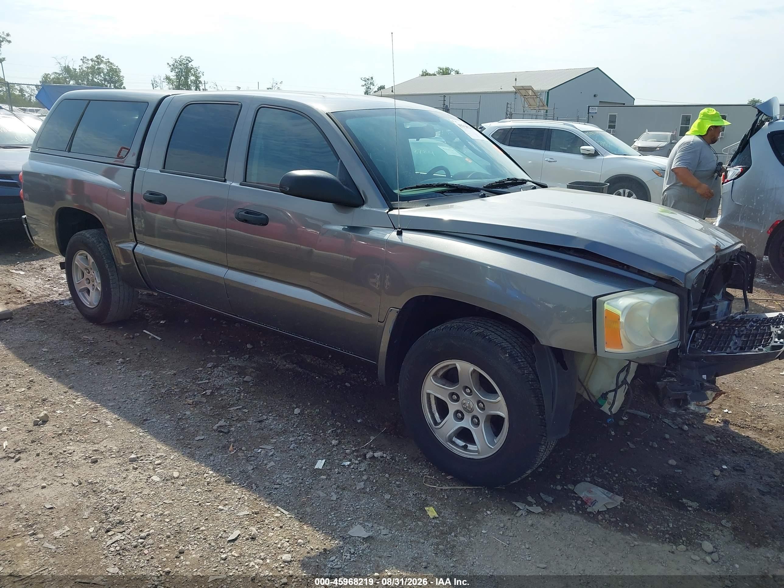 2006 Dodge Dakota Slt Gray vin: 1D7HE48KX6S517634