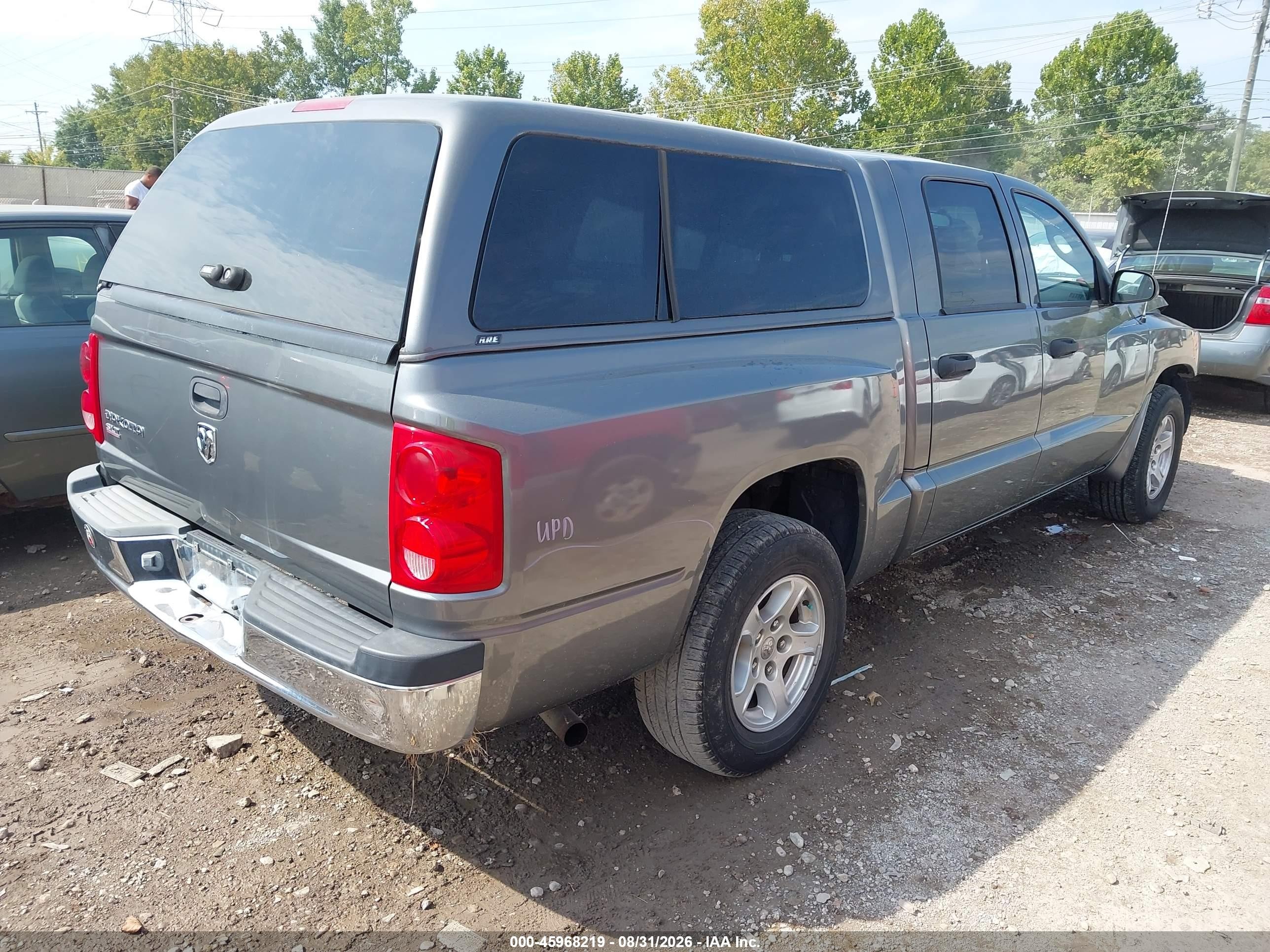 2006 Dodge Dakota Slt Gray vin: 1D7HE48KX6S517634