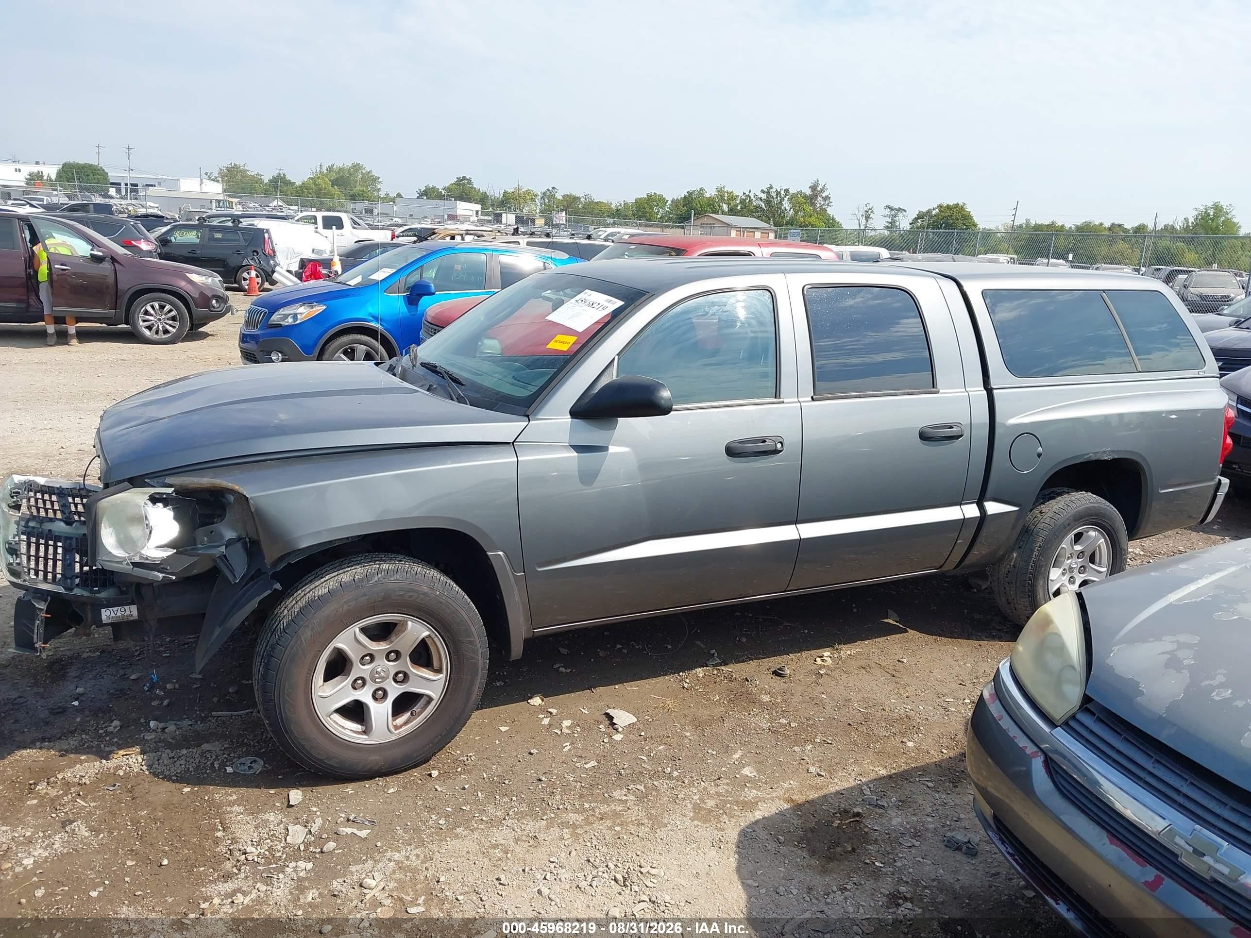 2006 Dodge Dakota Slt Gray vin: 1D7HE48KX6S517634