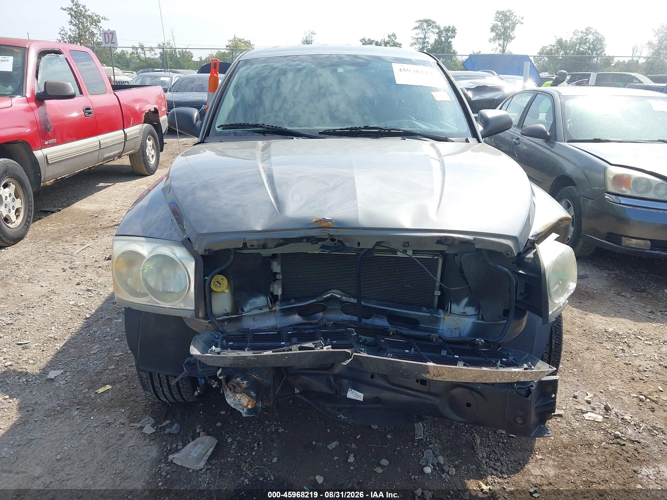 2006 Dodge Dakota Slt Gray vin: 1D7HE48KX6S517634