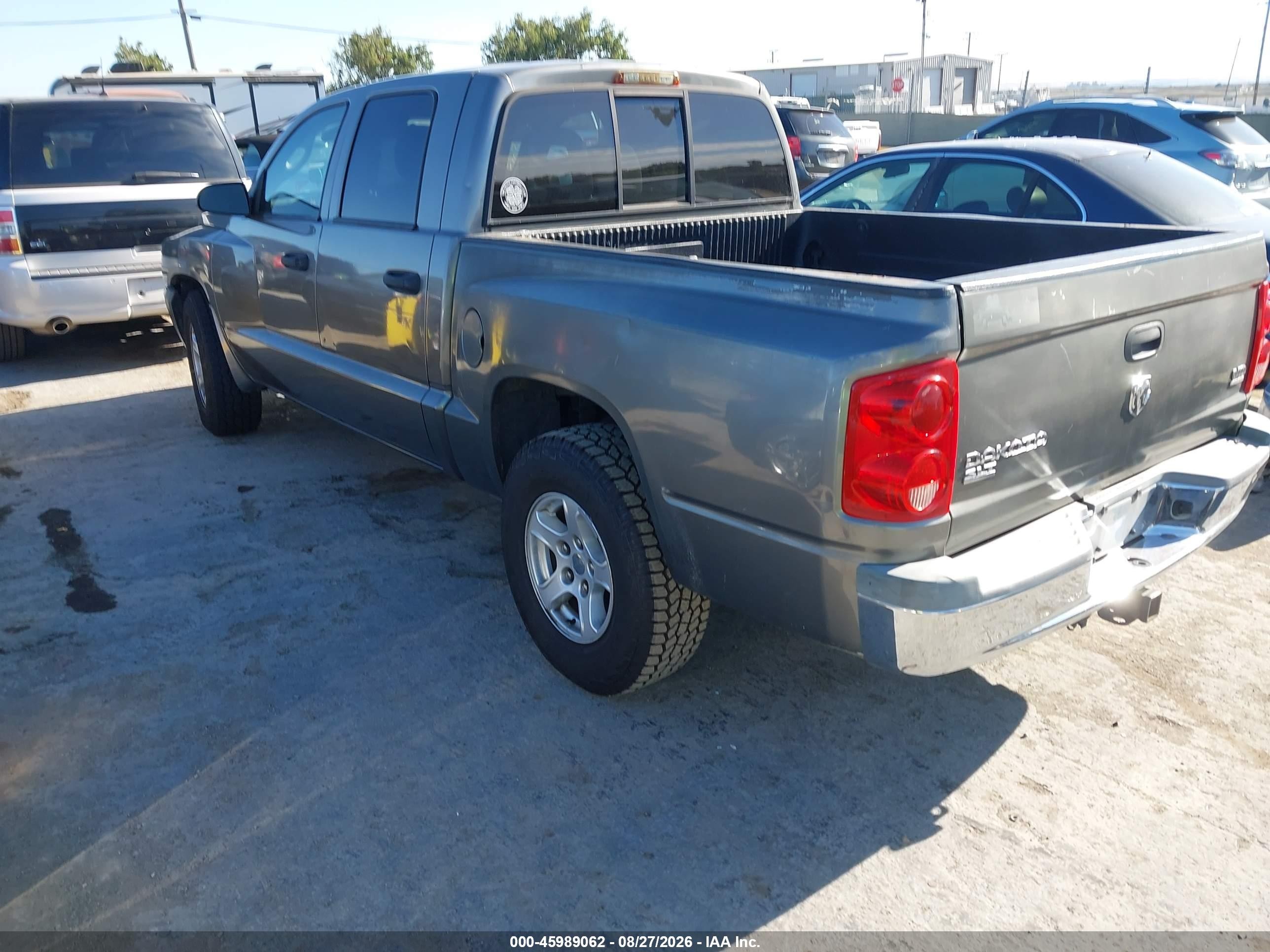 2005 Dodge Dakota Slt Gray vin: 1D7HE48N05S235754
