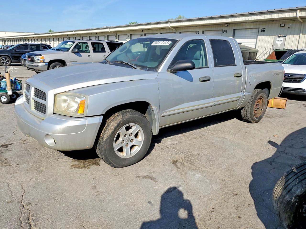 2006 Dodge Dakota Quad Slt Silver vin: 1D7HE48N06S616876