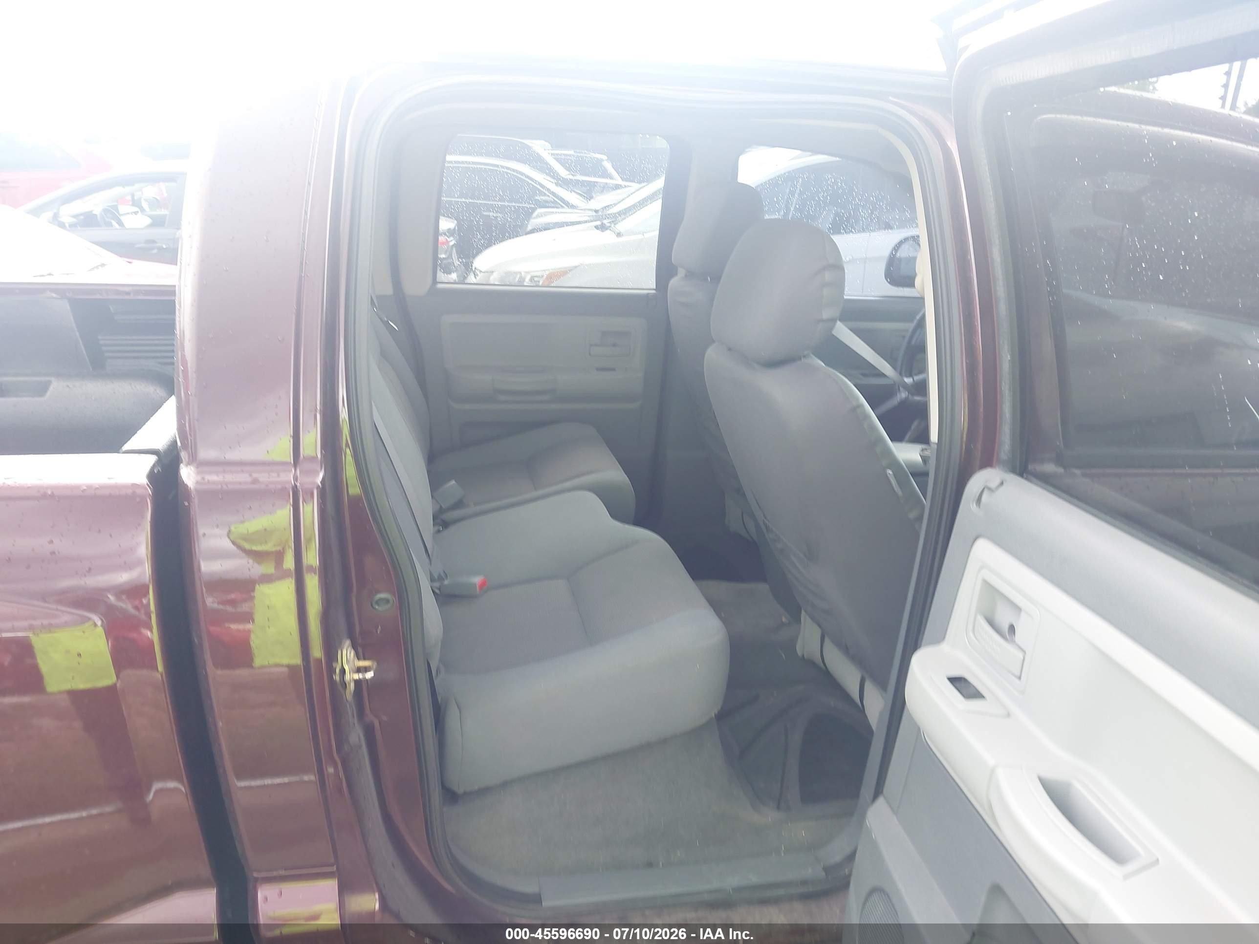 2005 Dodge Dakota Slt Burgundy vin: 1D7HE48N25S138863