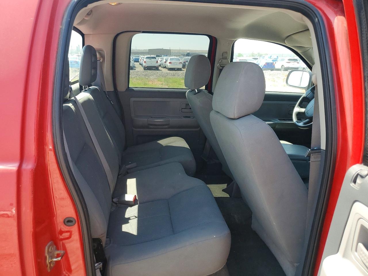2006 Dodge Dakota Quad Slt Red vin: 1D7HE48N26S618077