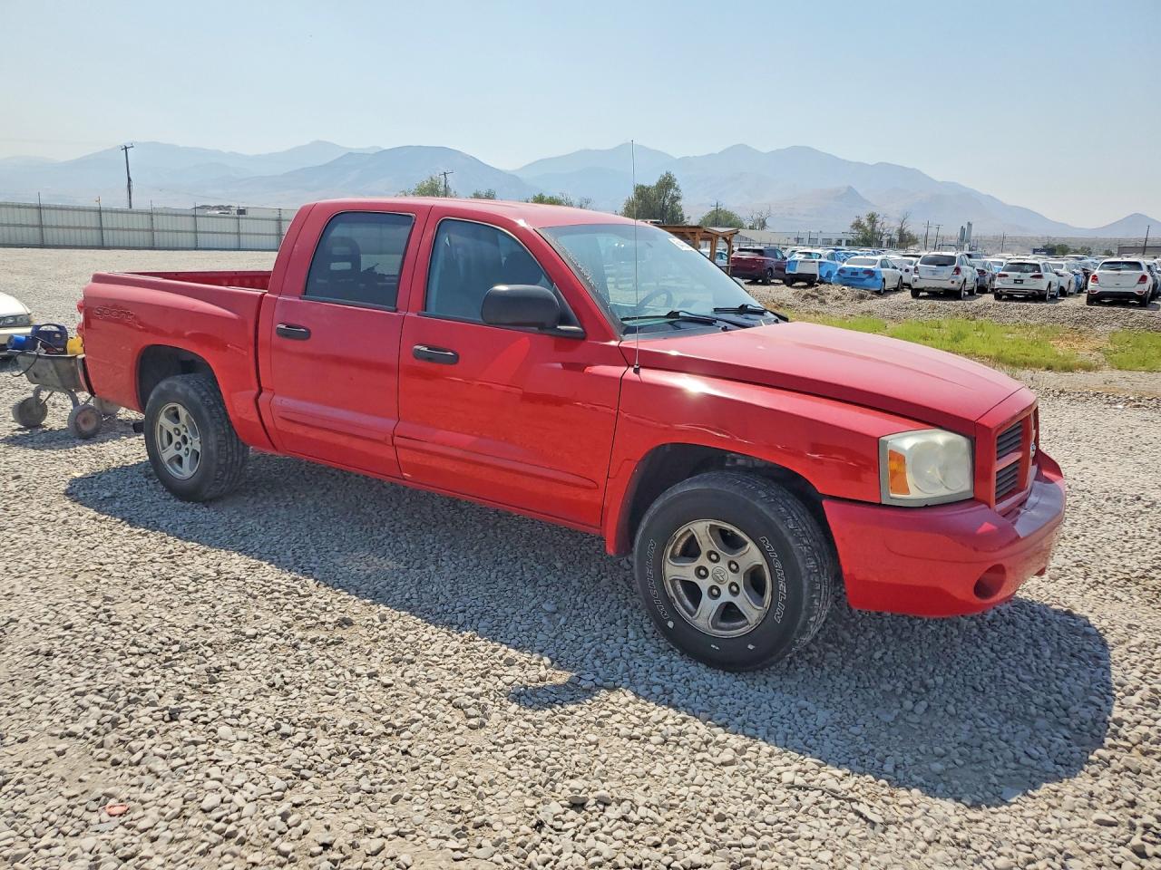 2006 Dodge Dakota Quad Slt Red vin: 1D7HE48N26S618077