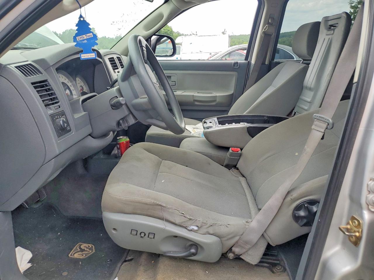 2006 Dodge Dakota Quad Slt Silver vin: 1D7HE48N26S624025
