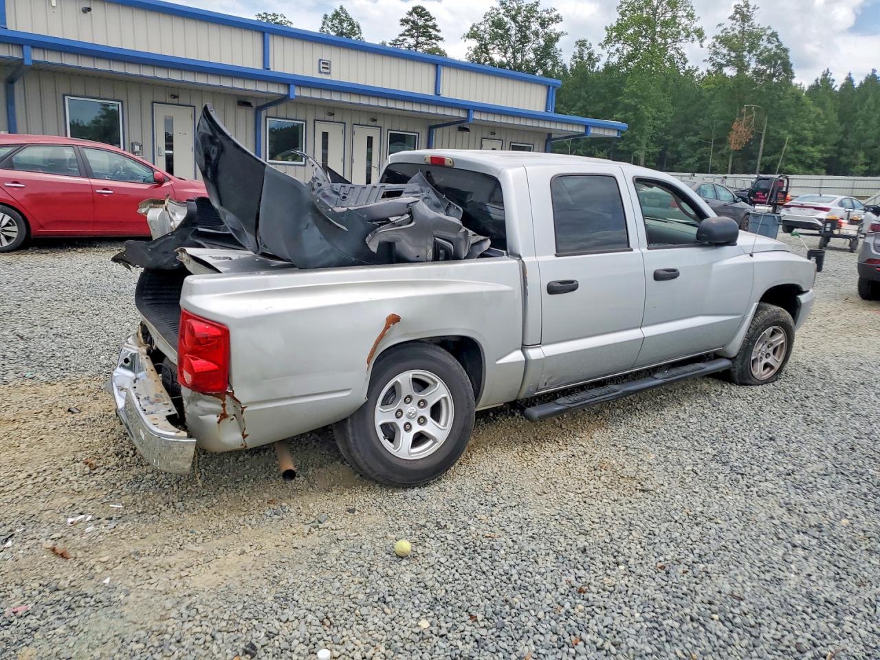 2006 Dodge Dakota Quad Slt Silver vin: 1D7HE48N26S624025