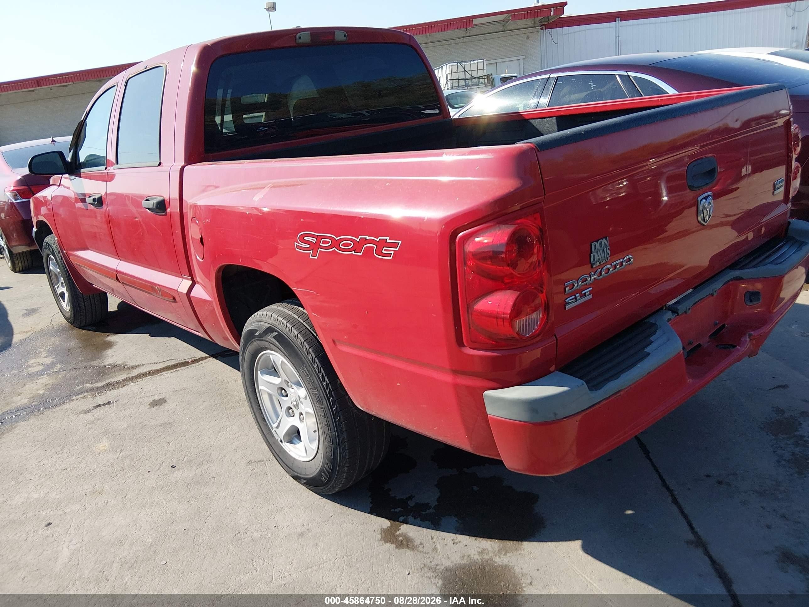 2006 Dodge Dakota Slt Red vin: 1D7HE48N36S617469