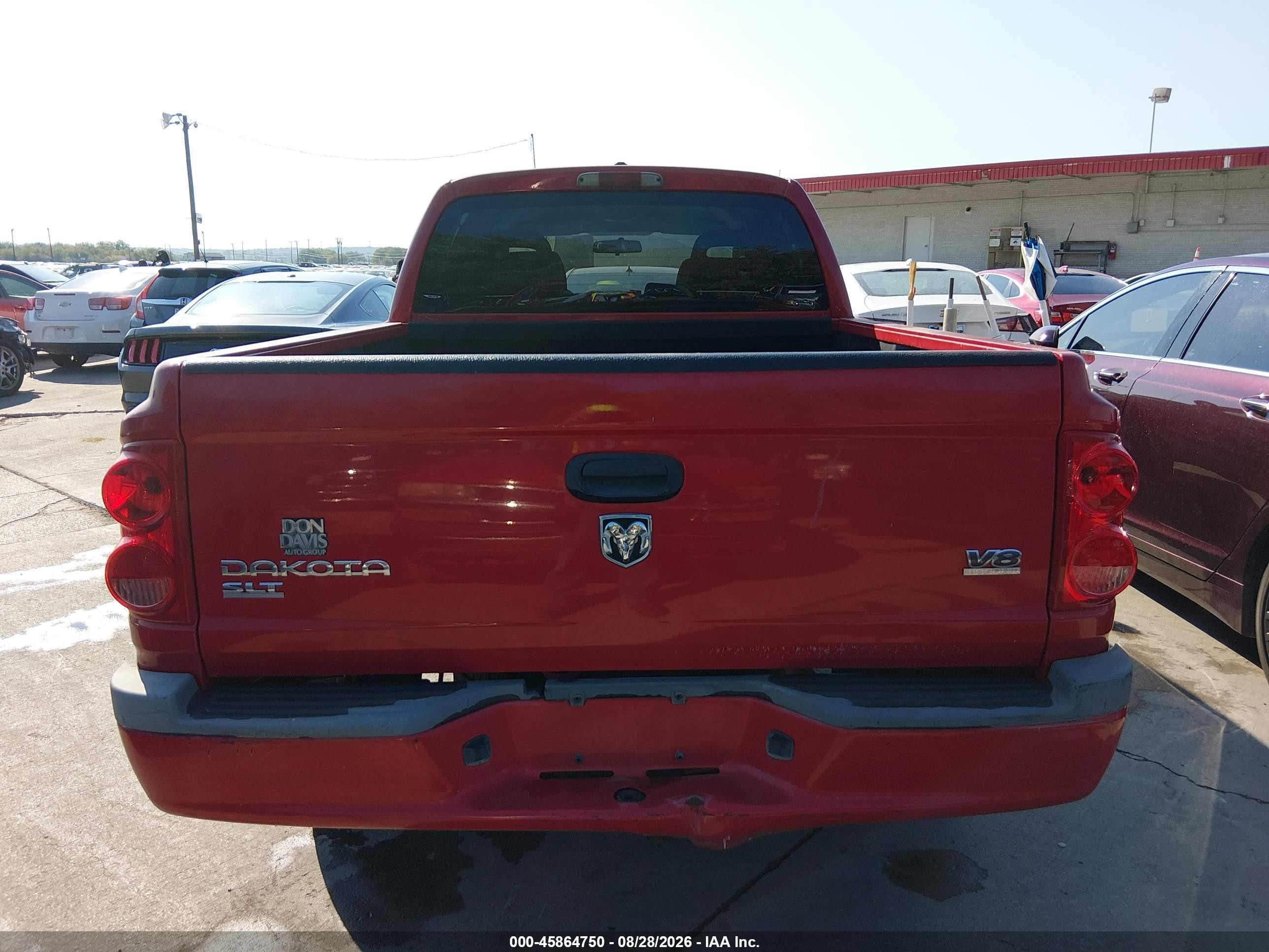 2006 Dodge Dakota Slt Red vin: 1D7HE48N36S617469