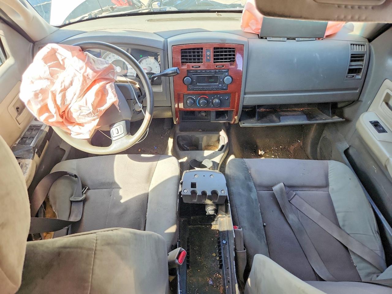 2005 Dodge Dakota Quad Slt White vin: 1D7HE48N55S329502