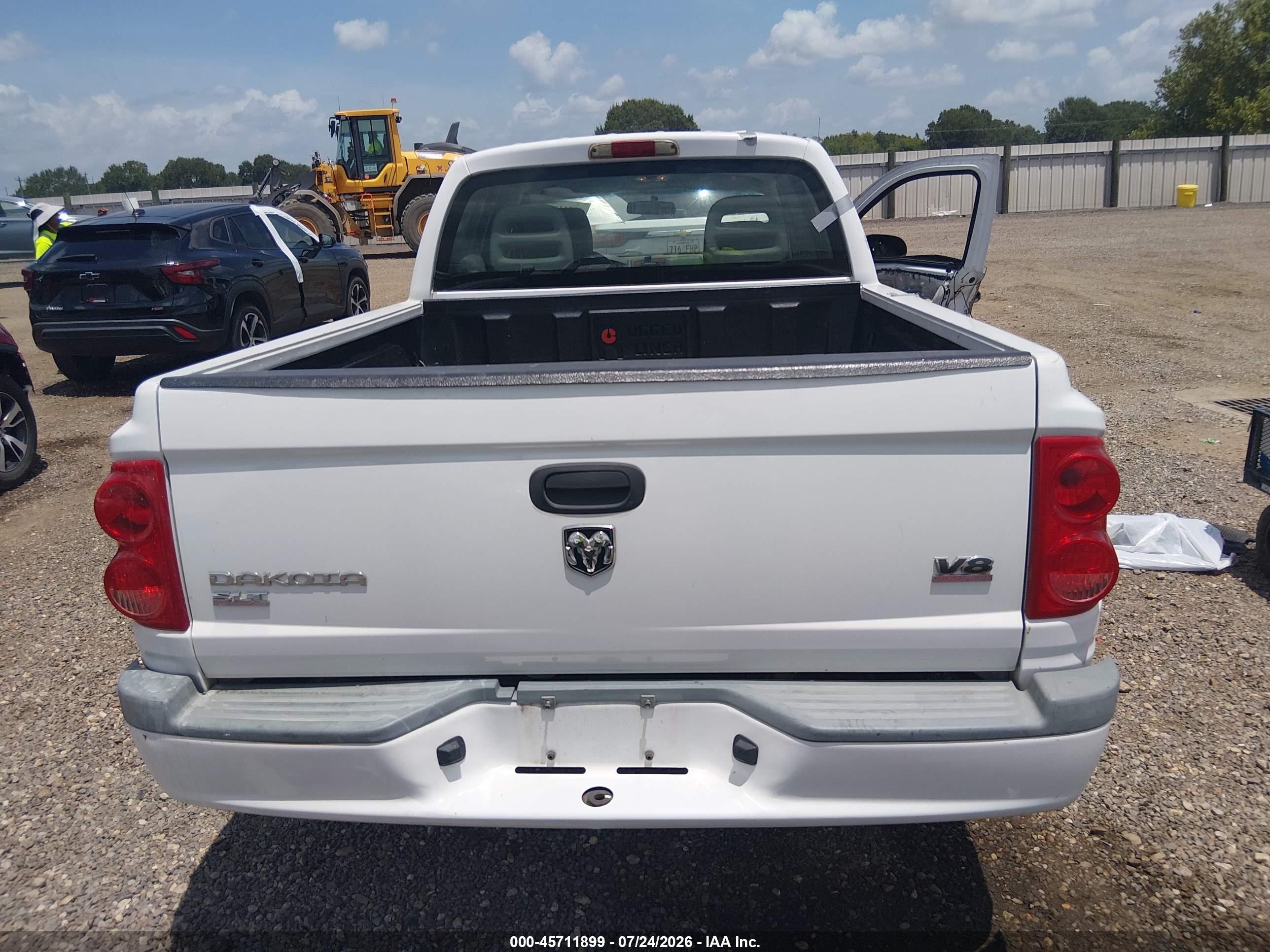 2005 Dodge Dakota Slt Белый vin: 1D7HE48N65S261579