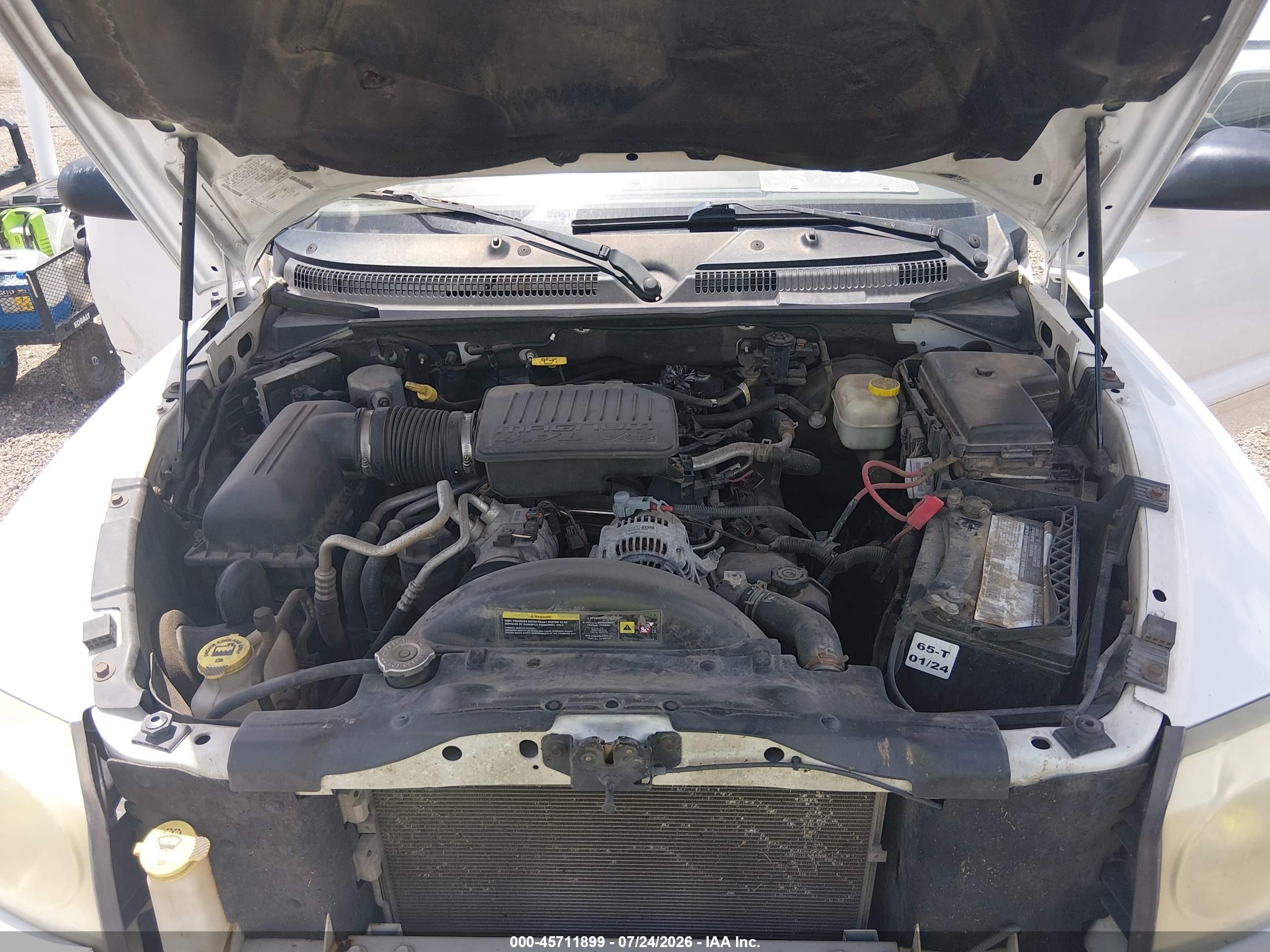 2005 Dodge Dakota Slt Белый vin: 1D7HE48N65S261579