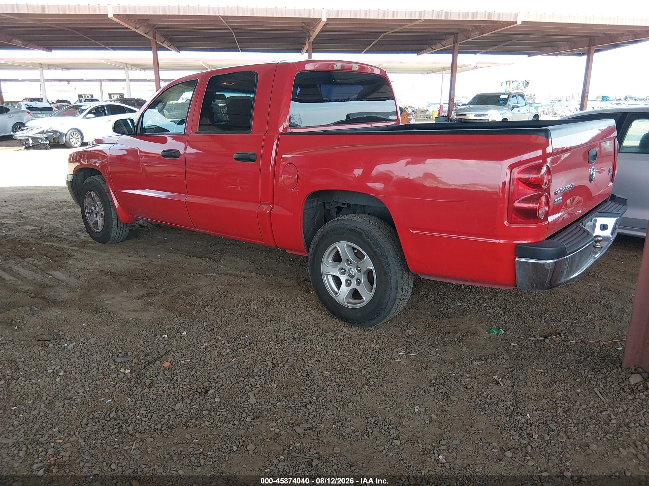 2005 Dodge Dakota Slt Красный vin: 1D7HE48N65S288345