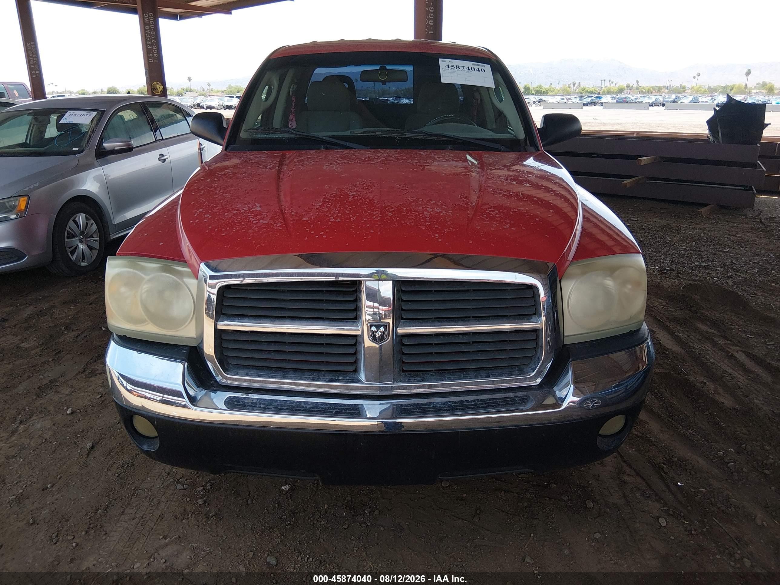 2005 Dodge Dakota Slt Красный vin: 1D7HE48N65S288345