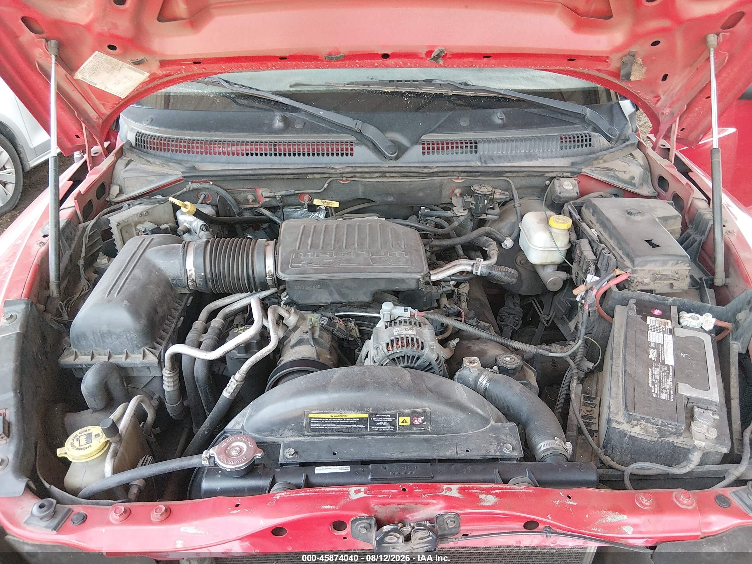 2005 Dodge Dakota Slt Красный vin: 1D7HE48N65S288345